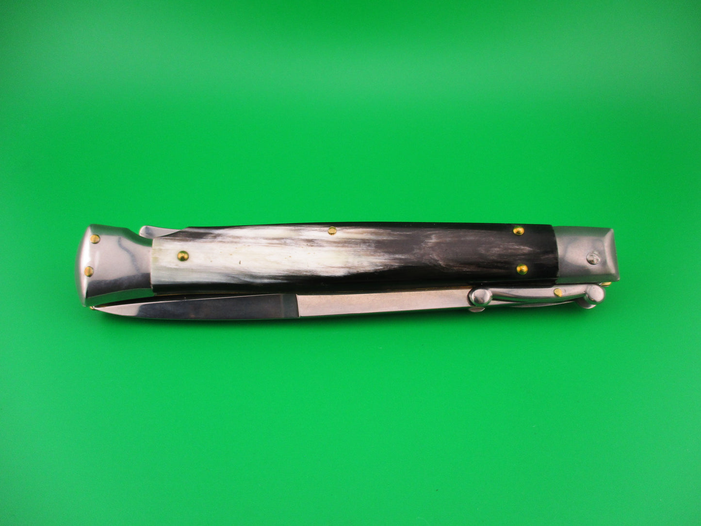 FRANK B ITALY D.M. Dolphin 28cm Italian Swing Guard Brazilian horn automatic knife