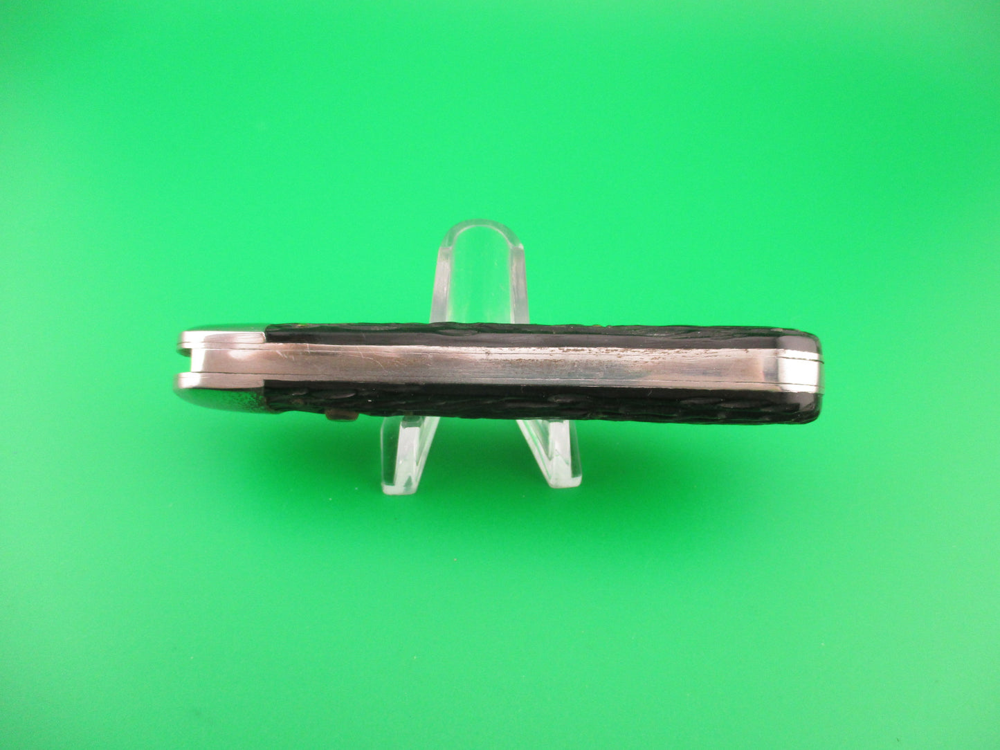 SCHRADE WALDEN NY #155 Scout Black Stagged vintage automatic knife