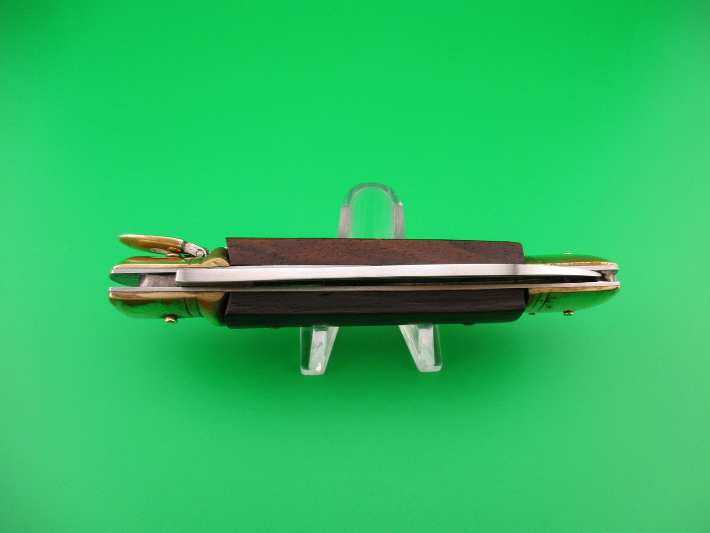 LINDER 420 ROSTFREI 20cm German Lever Brass & Wood automatic knife