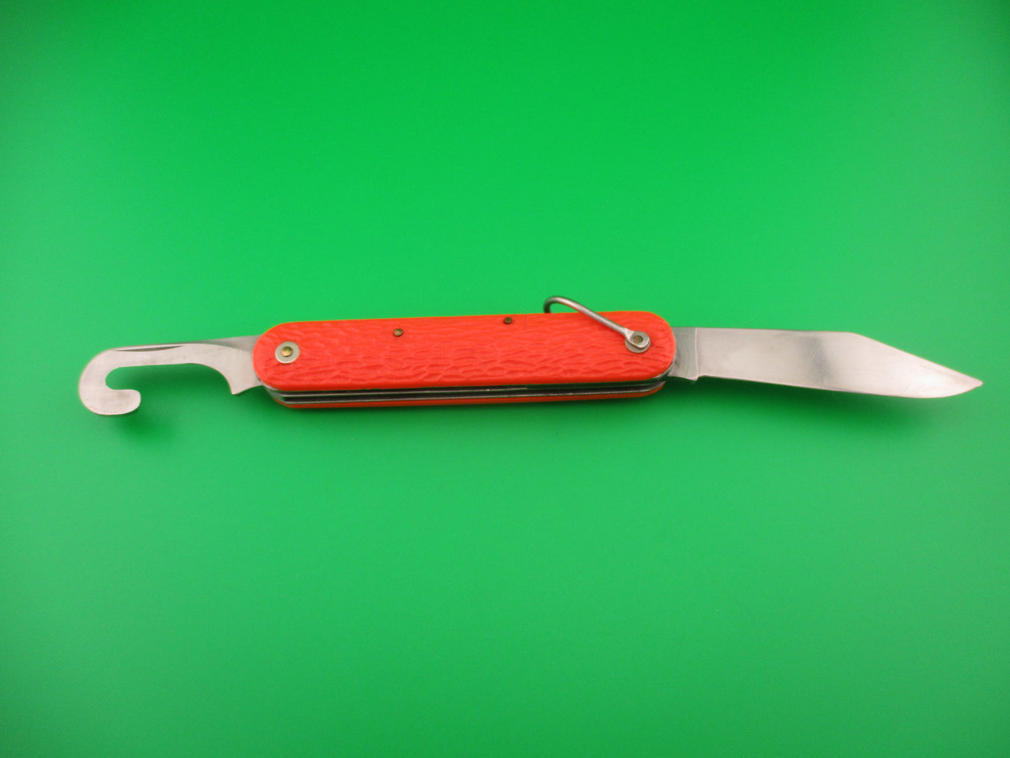 z CAMILLUS vintage MC1 Orange paratrooper automatic knife with hook blade
