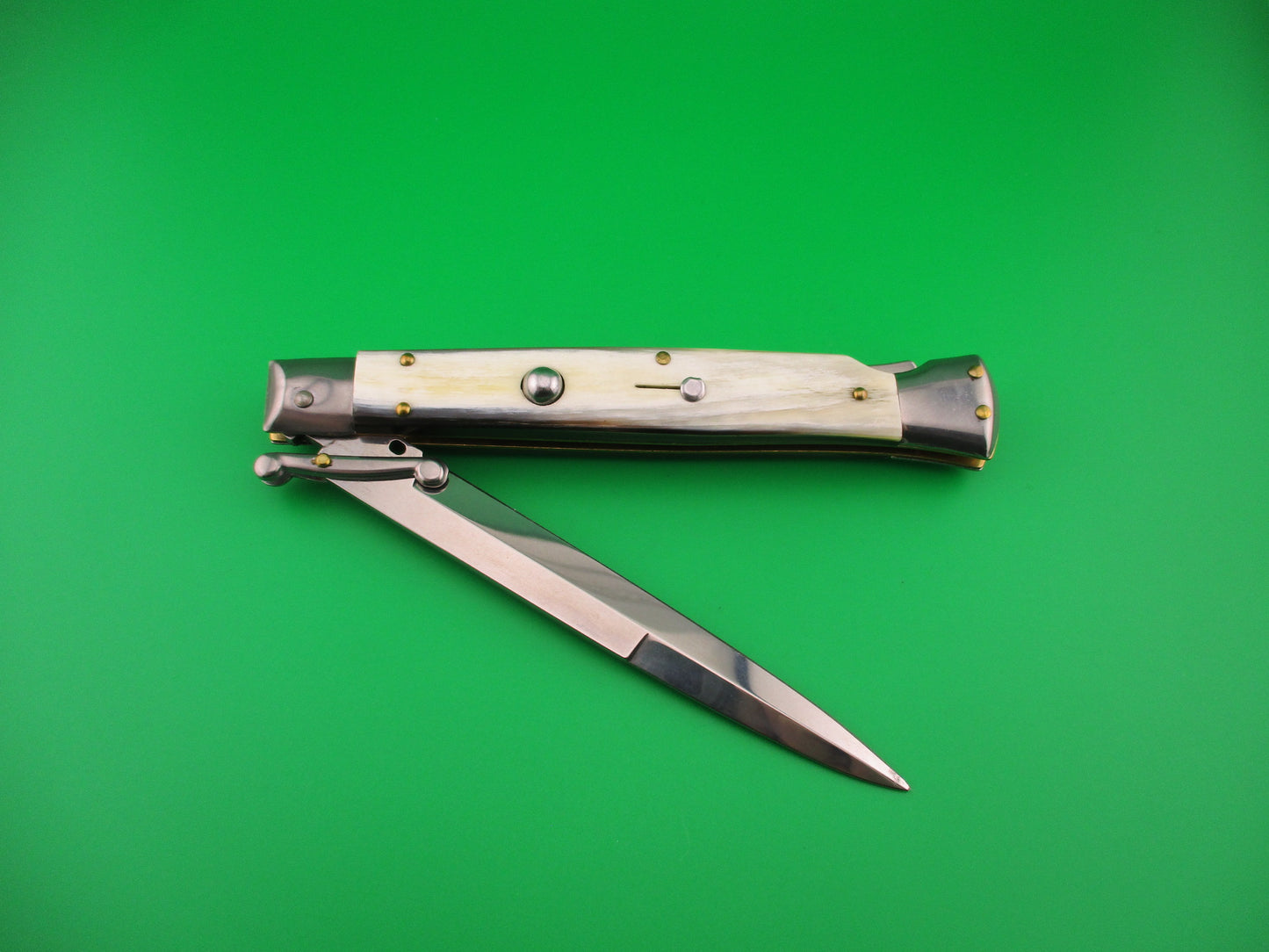 FRANK B ITALY D.M. Dolphin 28cm Italian Swing Guard Brazilian horn automatic knife