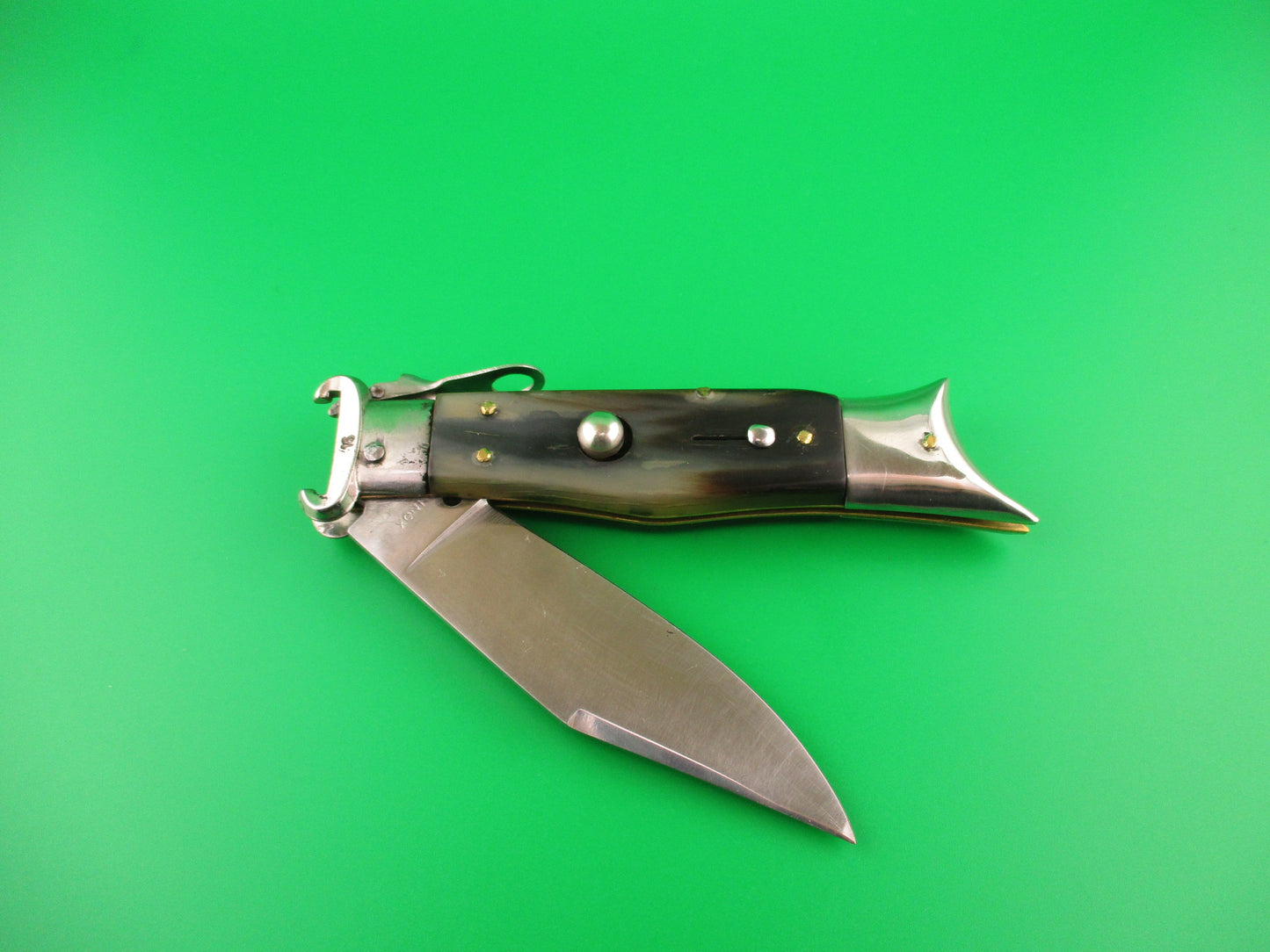 INOX 22cm Italian Deer foot Shark Tooth Fulcrum release Shell puller switchblade