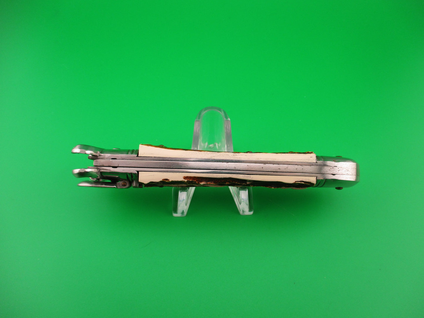 ROSTFREI MERCURY INOX MANIGO 20cm Italian Shell Puller Stag Lever Johnny Cade style switchblade