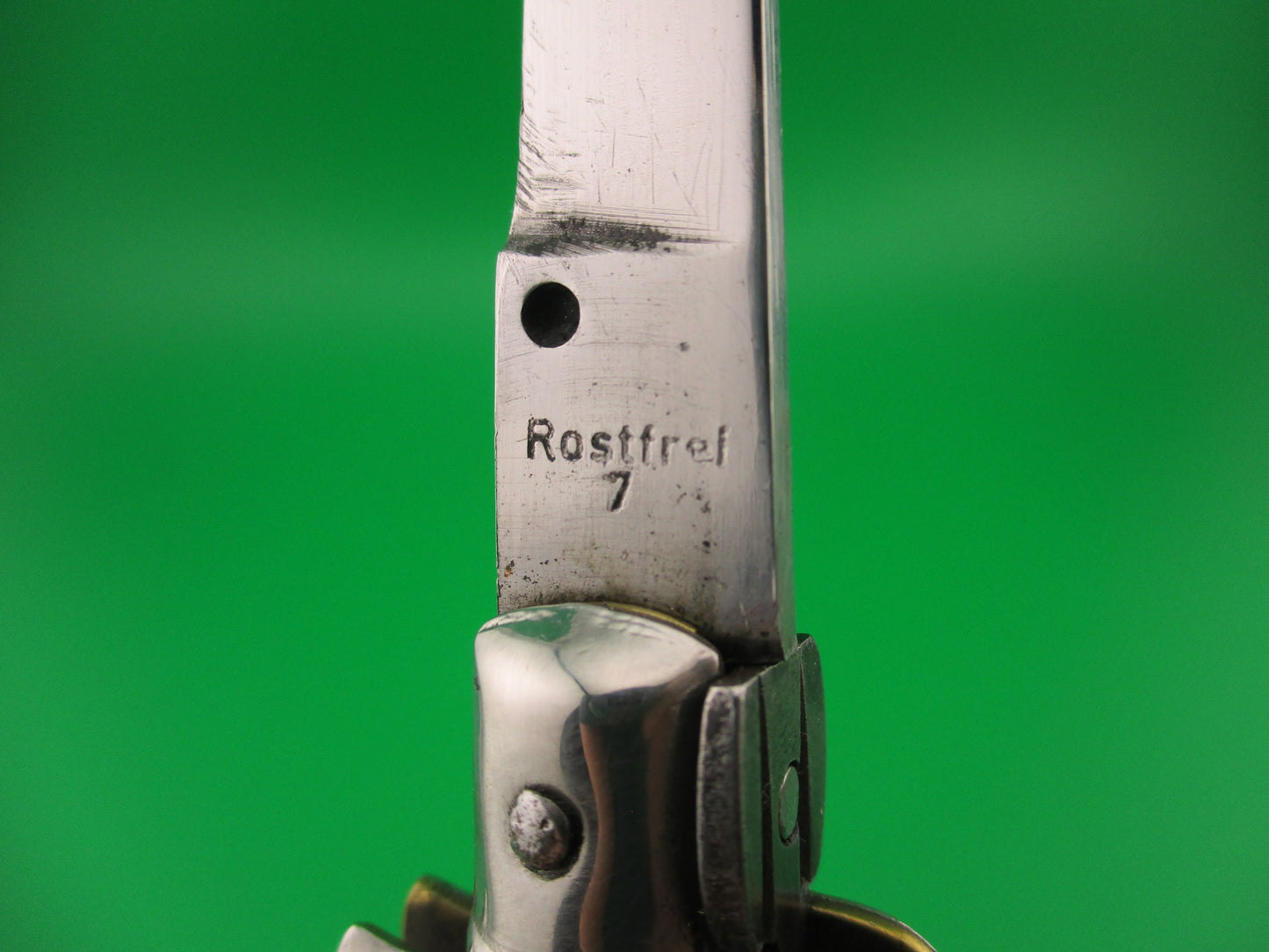 Rostfrei 7 20cm Italian Transitional Pearlex Stiletto vintage automatic knife
