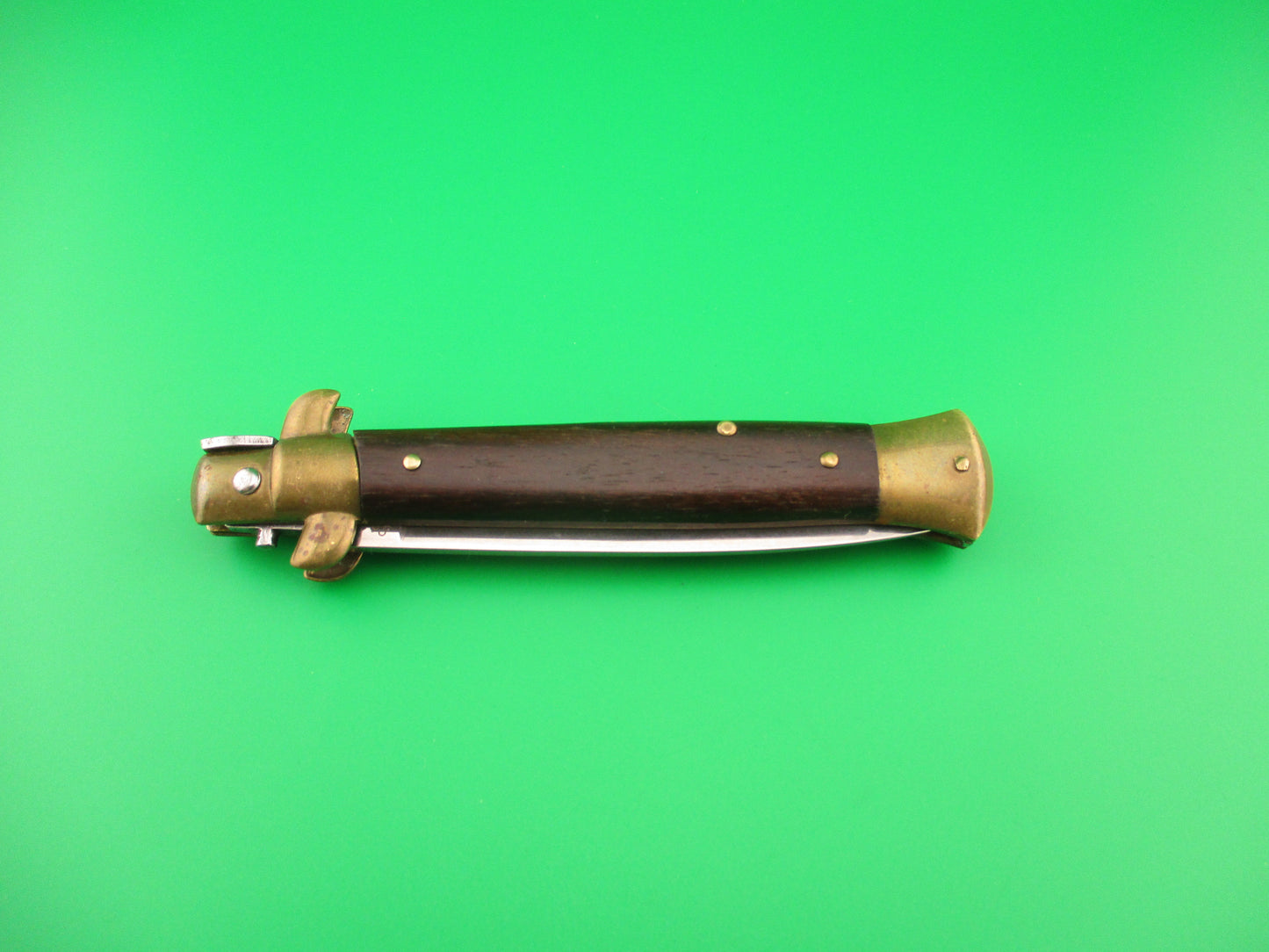STAINLESS (slant) UD96A000103 PATENT 23cm Italian Stiletto bolster release switchblade