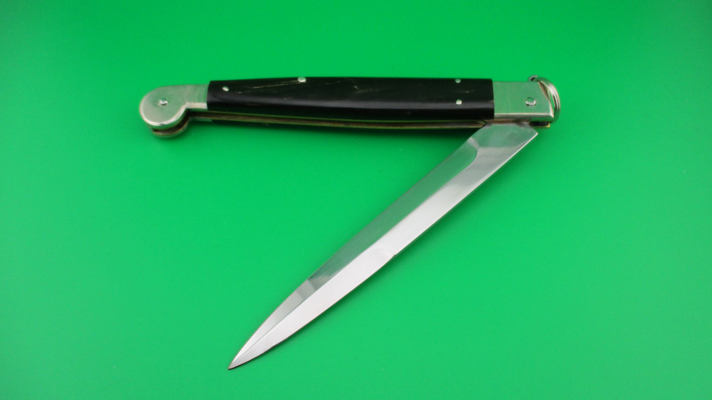 z AGA CAMPOLIN 30cm Sicilian Ring Pull Italian horn automatic knife