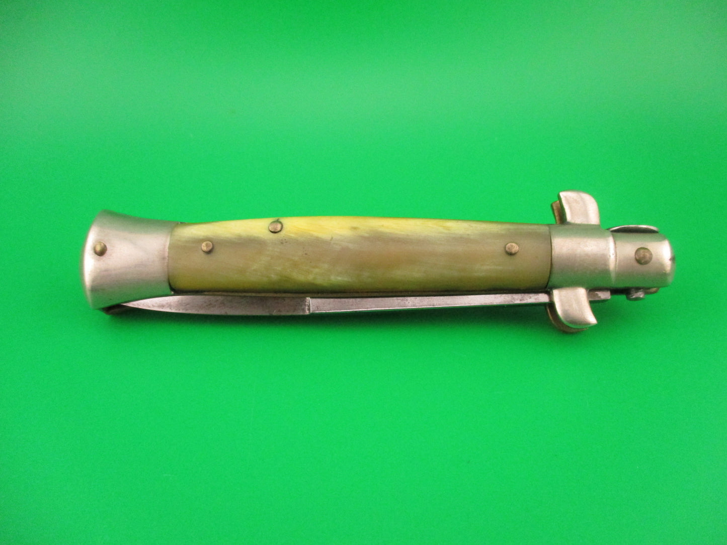 Latama ITALY 20cm Italian Picklock 1950 vintage automatic knife light horn