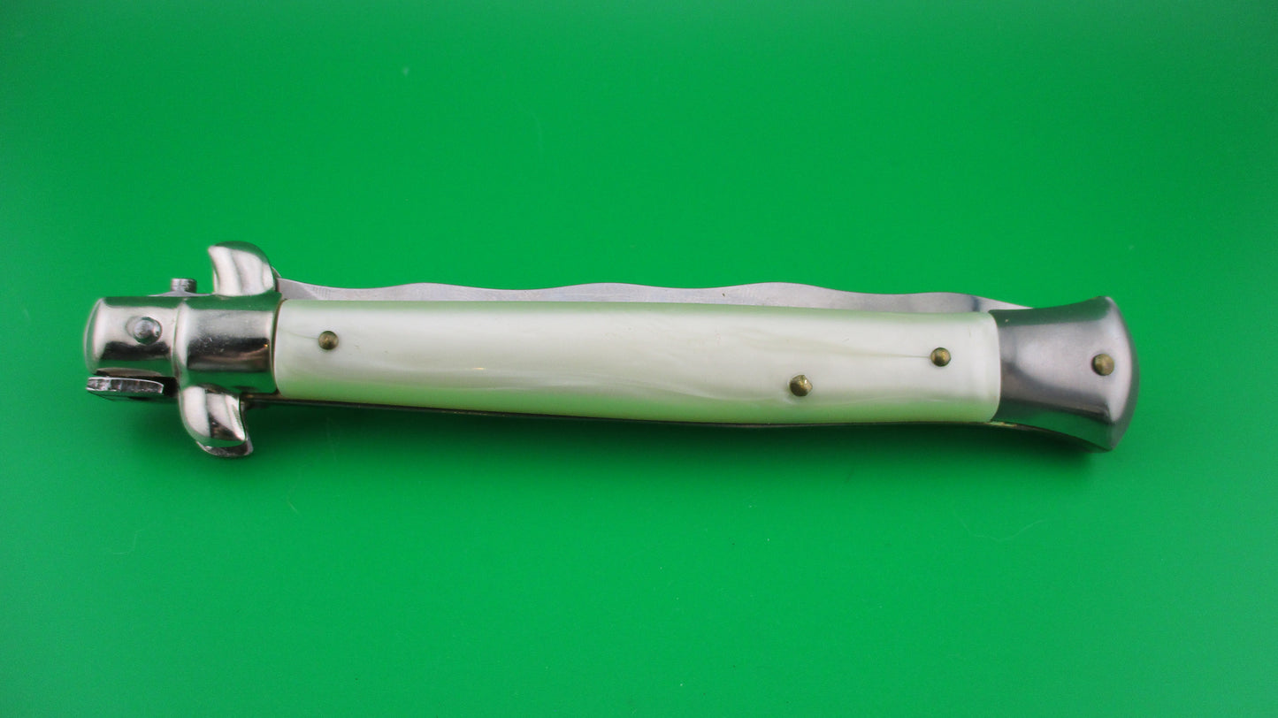ITALY STAINLESS 28cm Italian Stiletto KRIS swivel bolster automatic knife