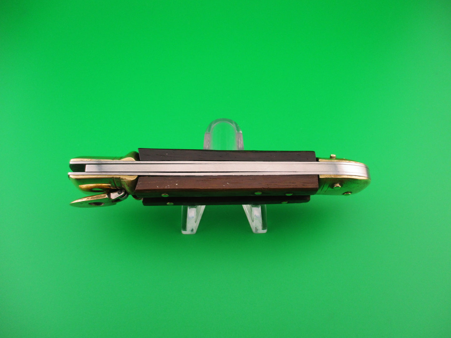 LINDER 420 ROSTFREI 20cm German Lever Brass & Wood automatic knife