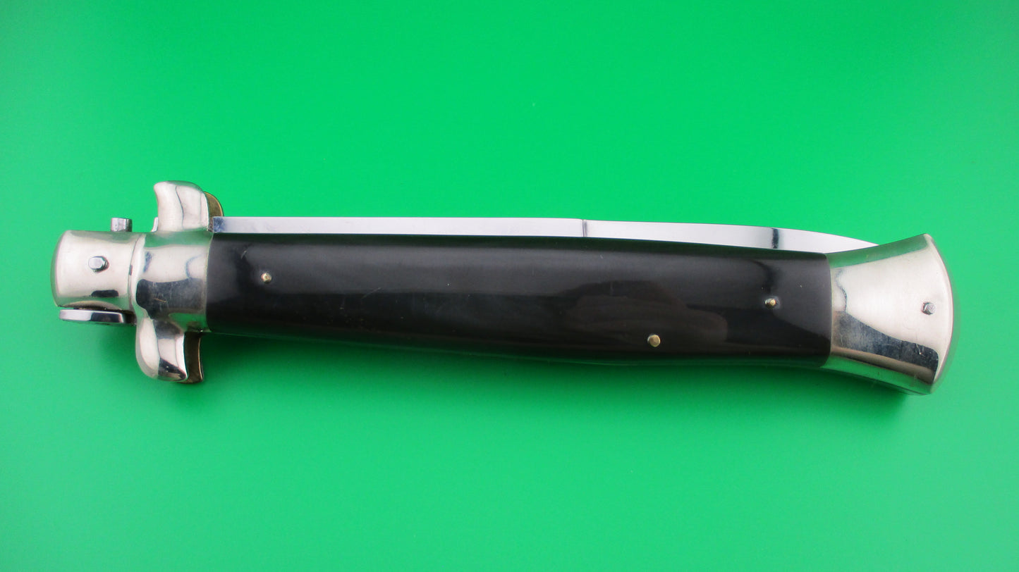 ROSTFREI ITALY 38cm Italian Stiletto Vintage 1980s horn automatic knife