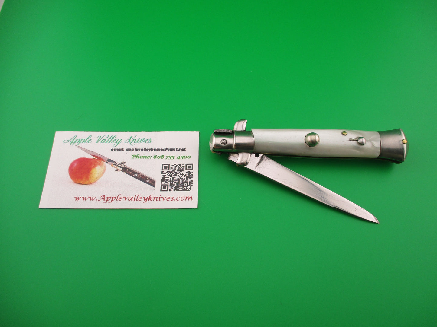 Rostfrei 7 20cm Italian Transitional Pearlex Stiletto vintage automatic knife