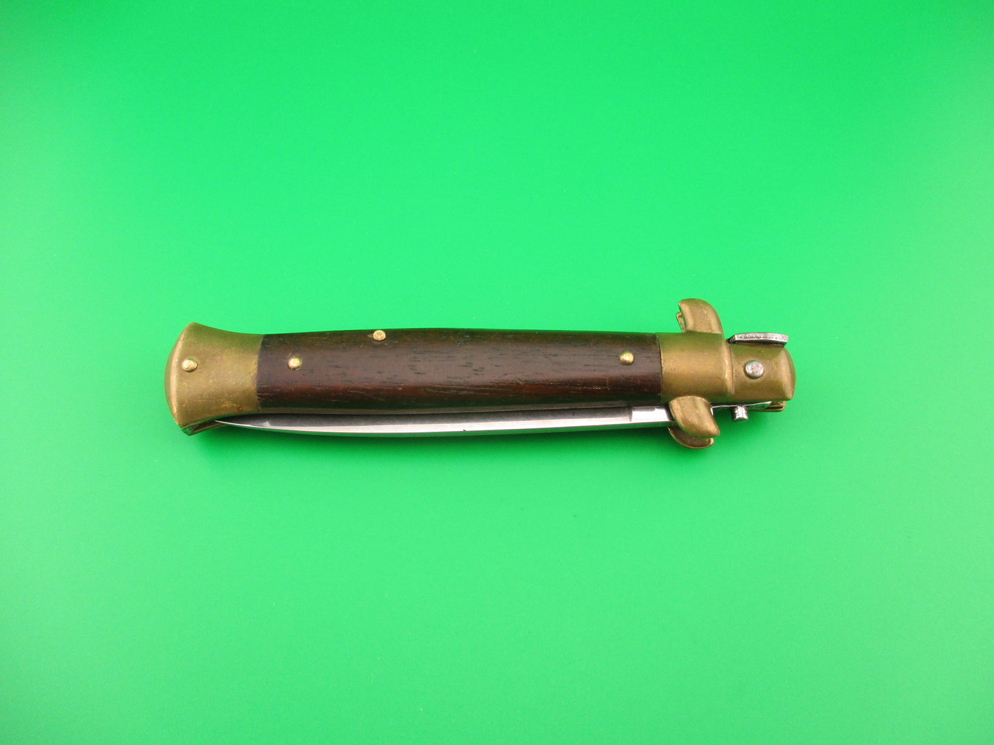STAINLESS (slant) UD96A000103 PATENT 23cm Italian Stiletto bolster release switchblade