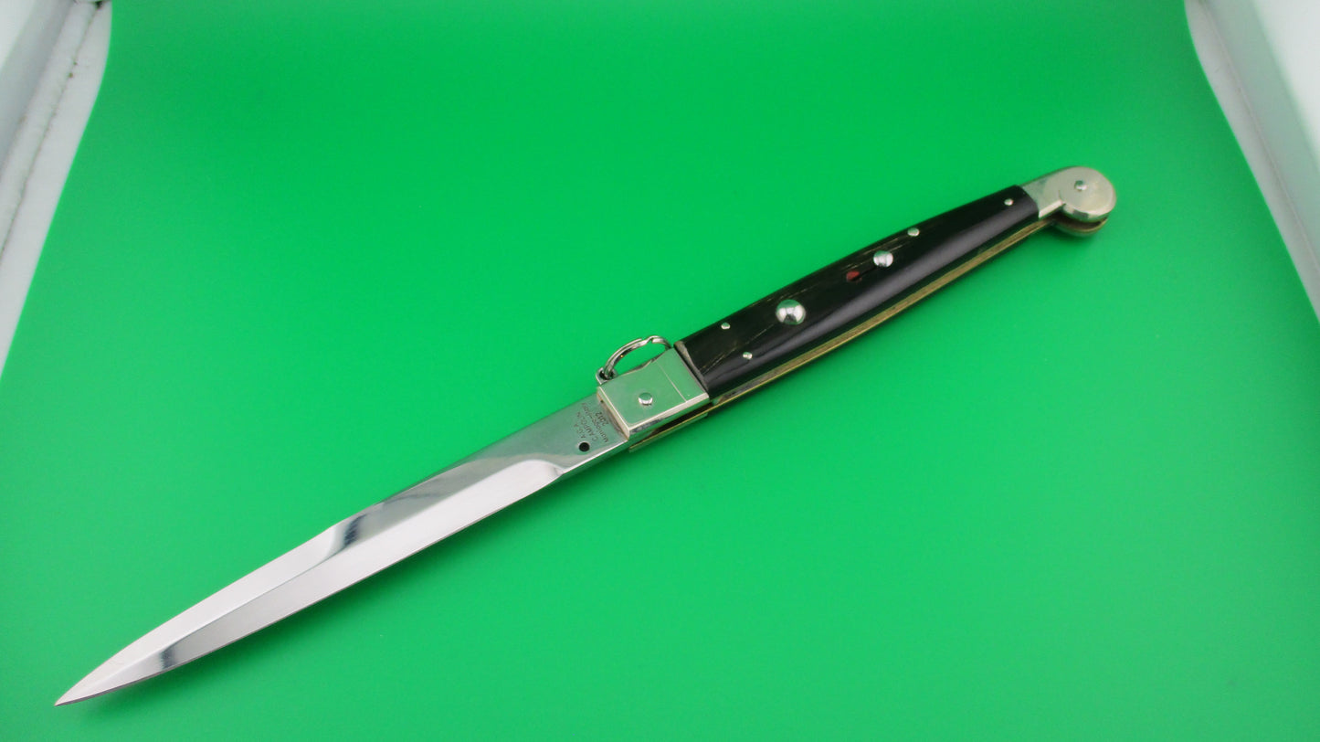 z AGA CAMPOLIN 30cm Sicilian Ring Pull Italian horn automatic knife