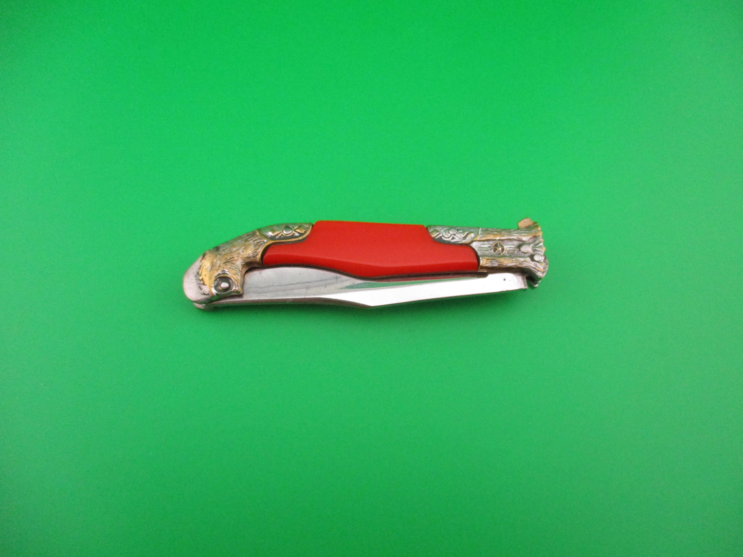 RPK 19cm Russian Prison Knife Big Cat Red Leaf spring vintage automatic knife