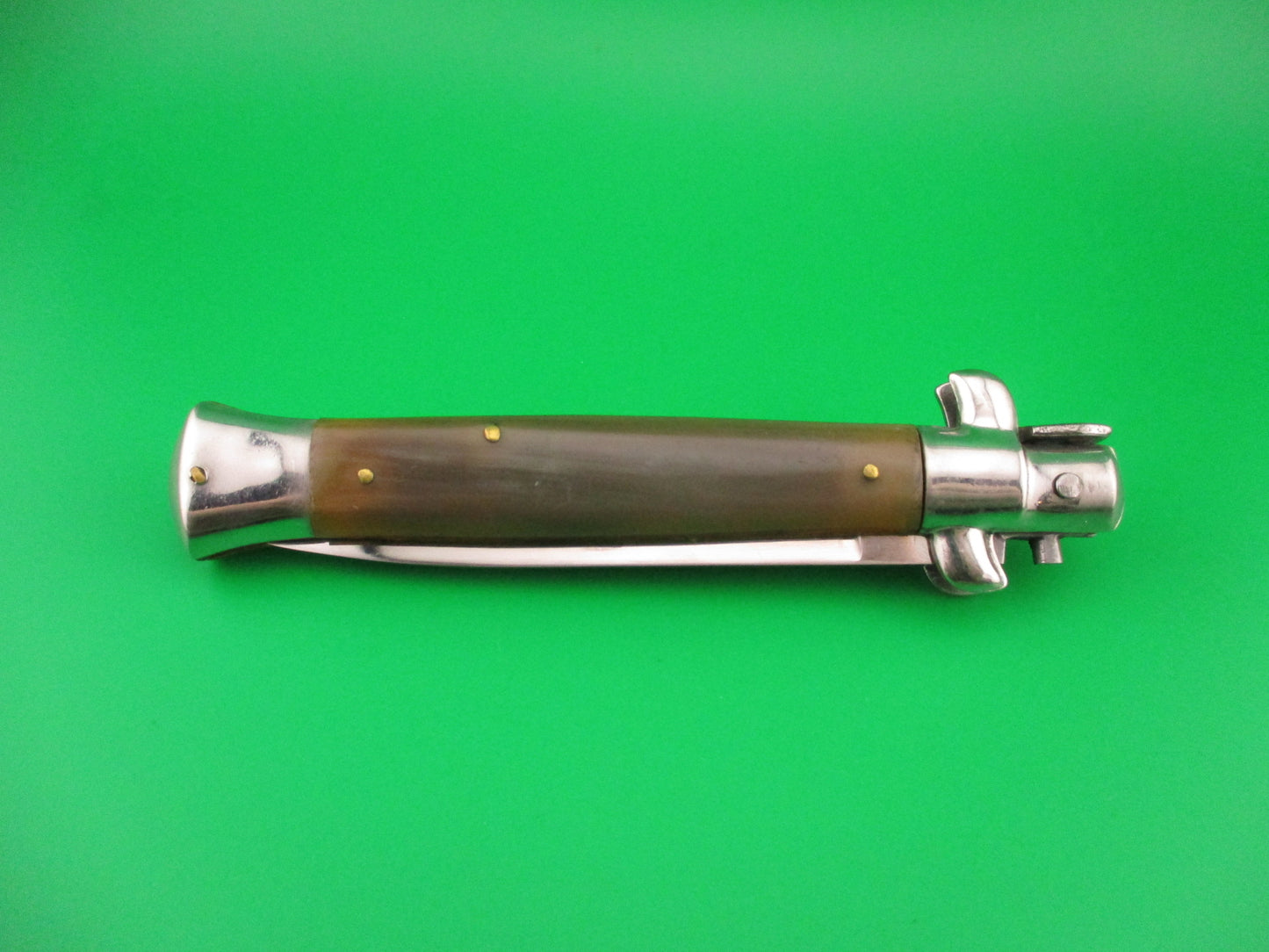 INOX 22cm Italian late transitional Stiletto swivel bolster vintage automatic knife