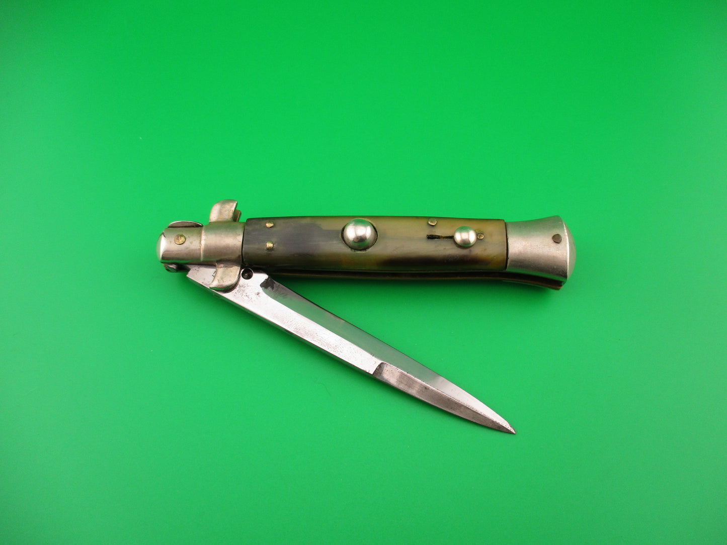 Latama ITALY 20cm Italian Picklock 1950 vintage automatic knife light horn