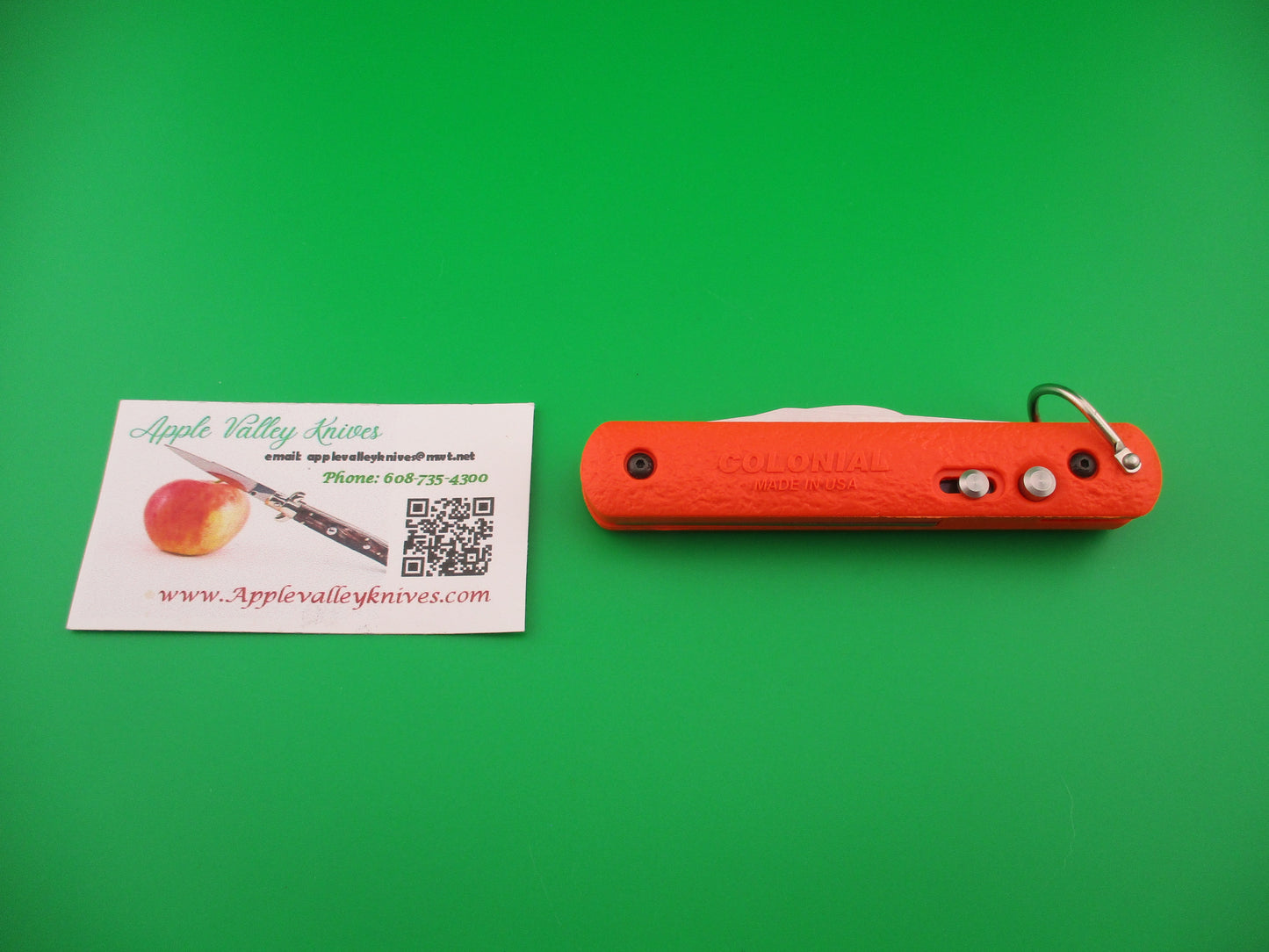 COLONIAL KNIFE 2019 M724 Orange Paratrooper 2 blade Automatic knife