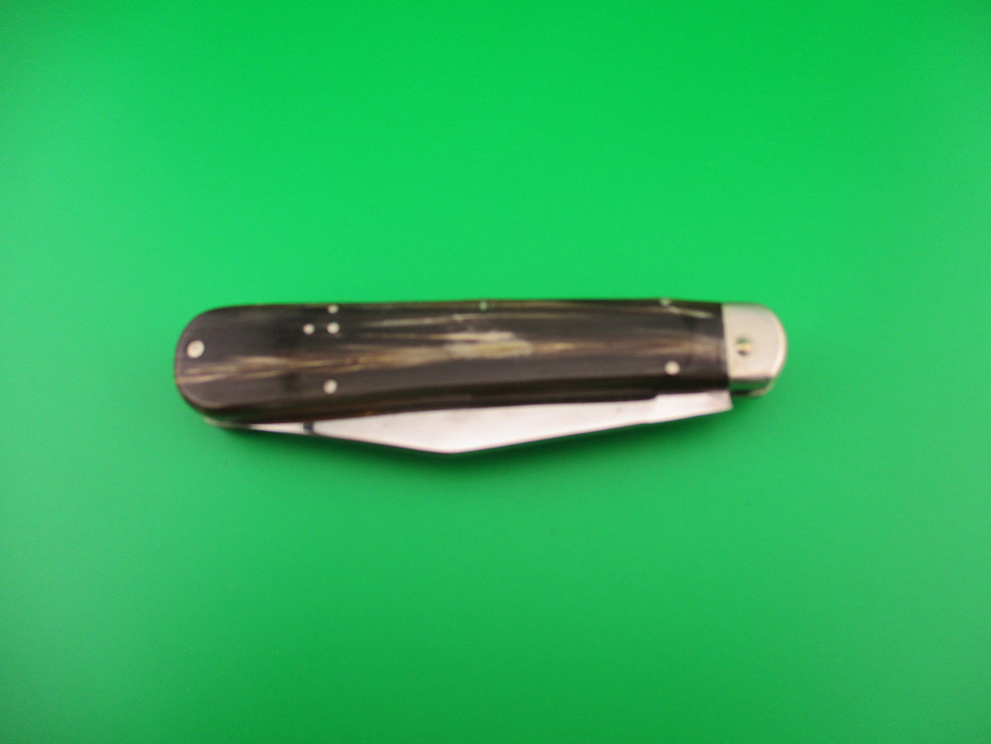 z Custom Hand Made Switchblade Schrade Hunter inspired Clip blade horn unmarked