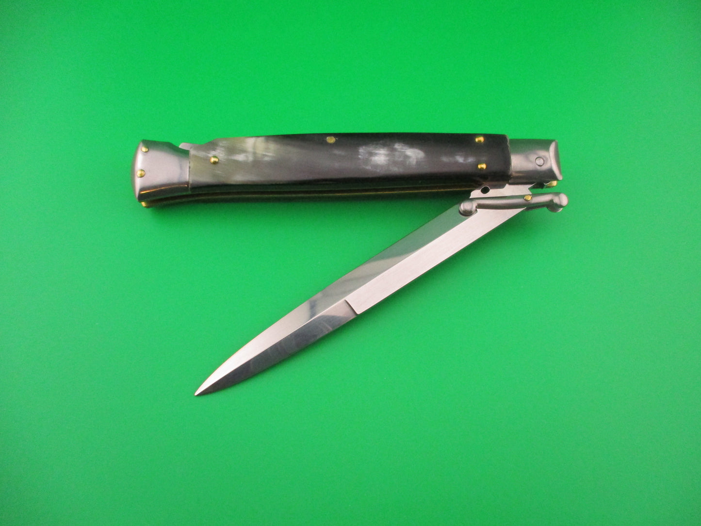 FRANK B ITALY 28cm Italian Swing Guard Brazilian horn automatic knife