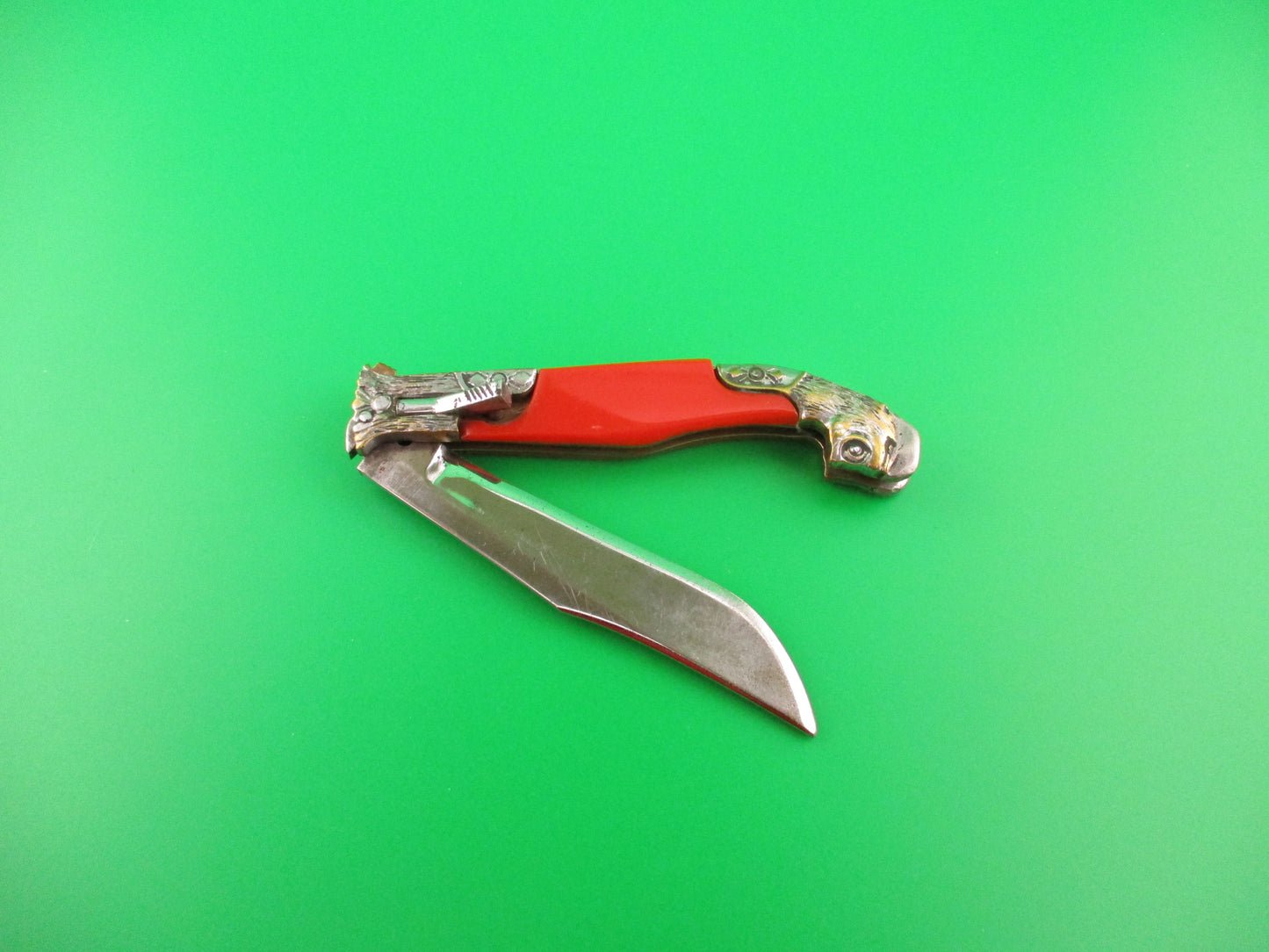 RPK 19cm Russian Prison Knife Big Cat Red Leaf spring vintage automatic knife