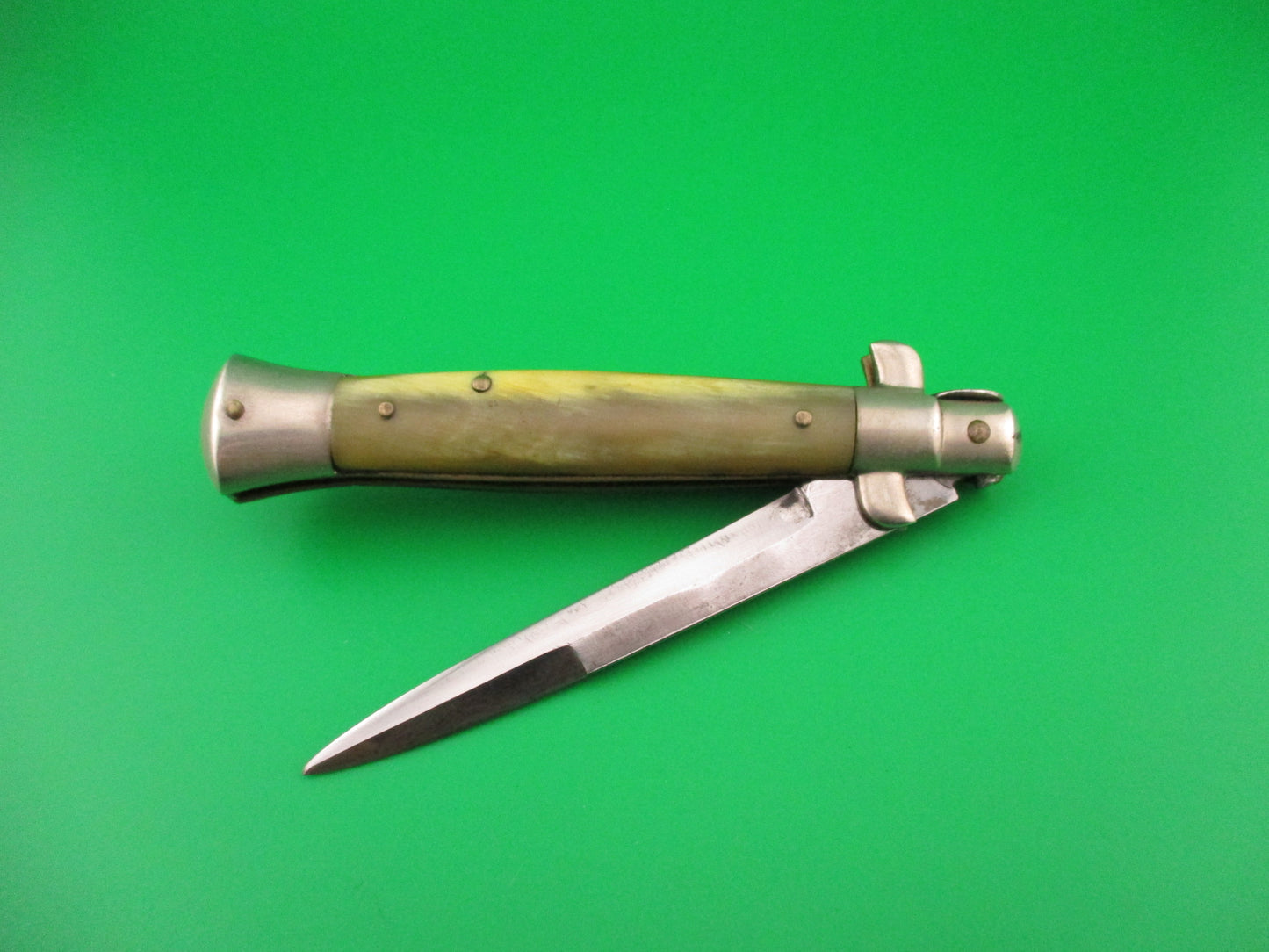 Latama ITALY 20cm Italian Picklock 1950 vintage automatic knife light horn