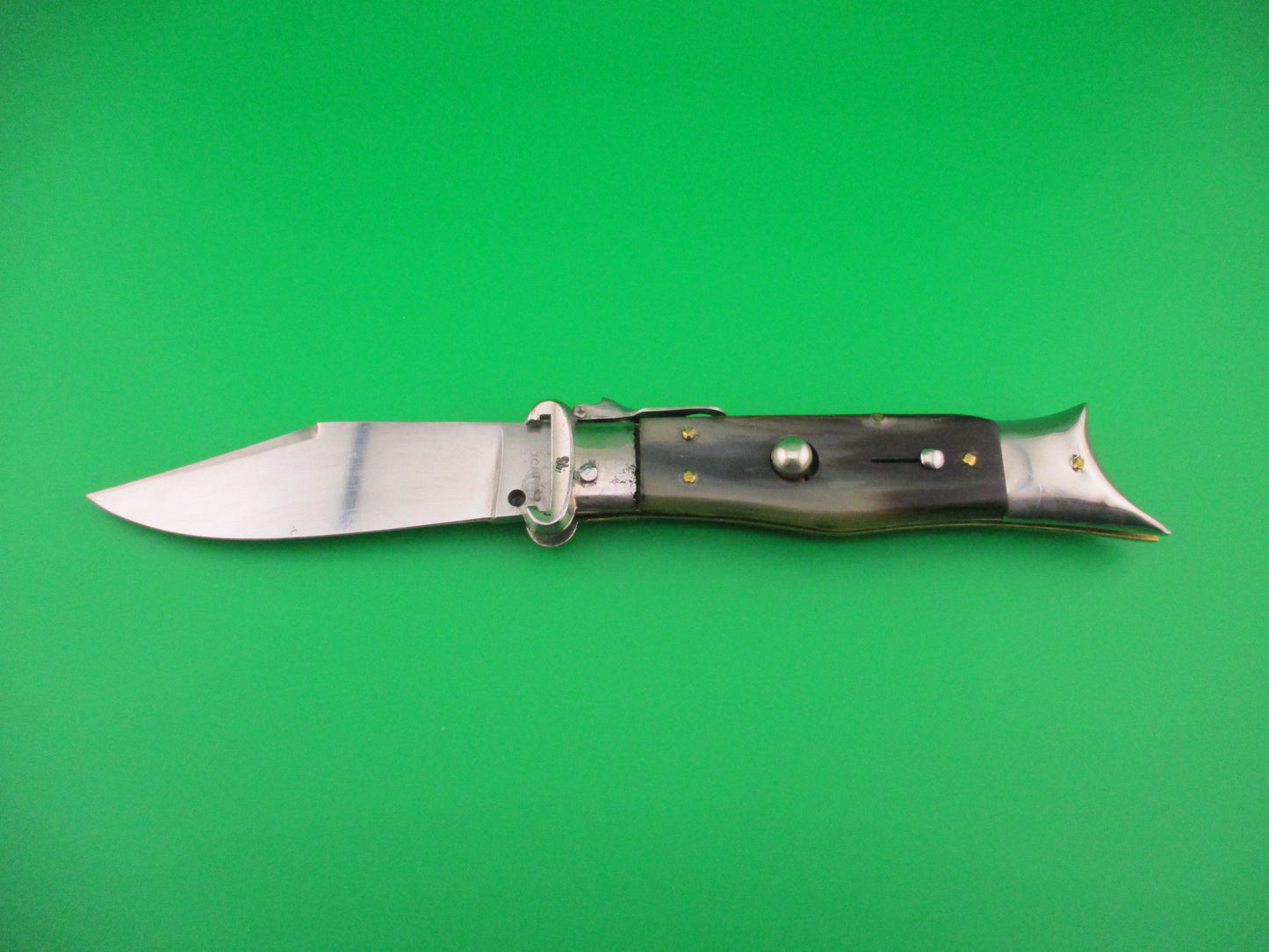 INOX 22cm Italian Deer foot Shark Tooth Fulcrum release Shell puller switchblade