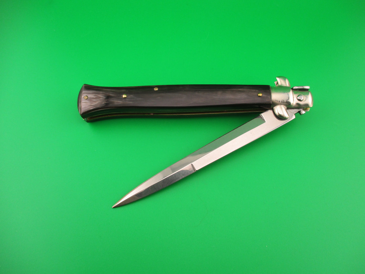 FRANK B ITALY 28cm Italian Stiletto Swivel bolster bayonet Fantail automatic knife