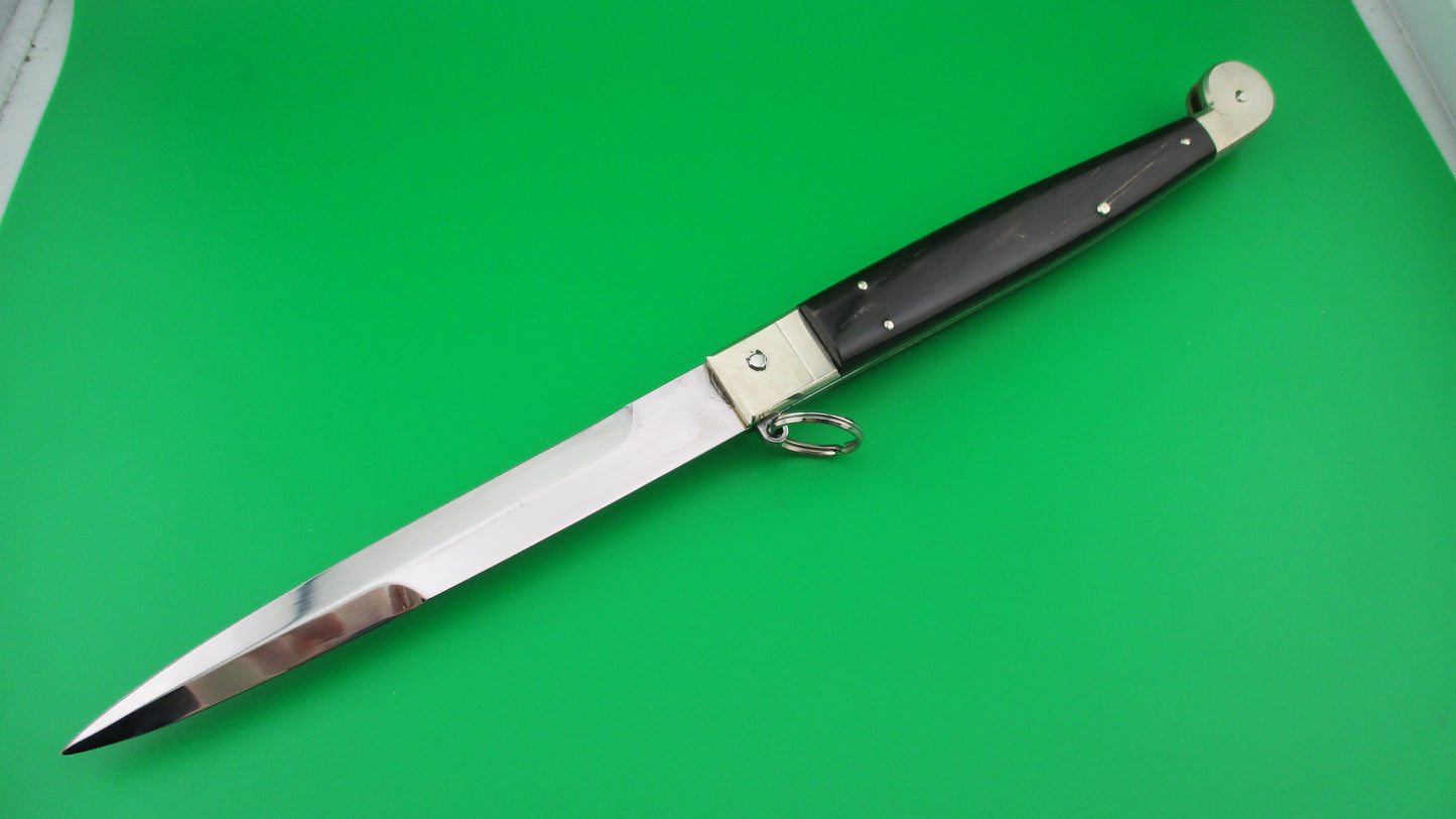 z AGA CAMPOLIN 30cm Sicilian Ring Pull Italian horn automatic knife