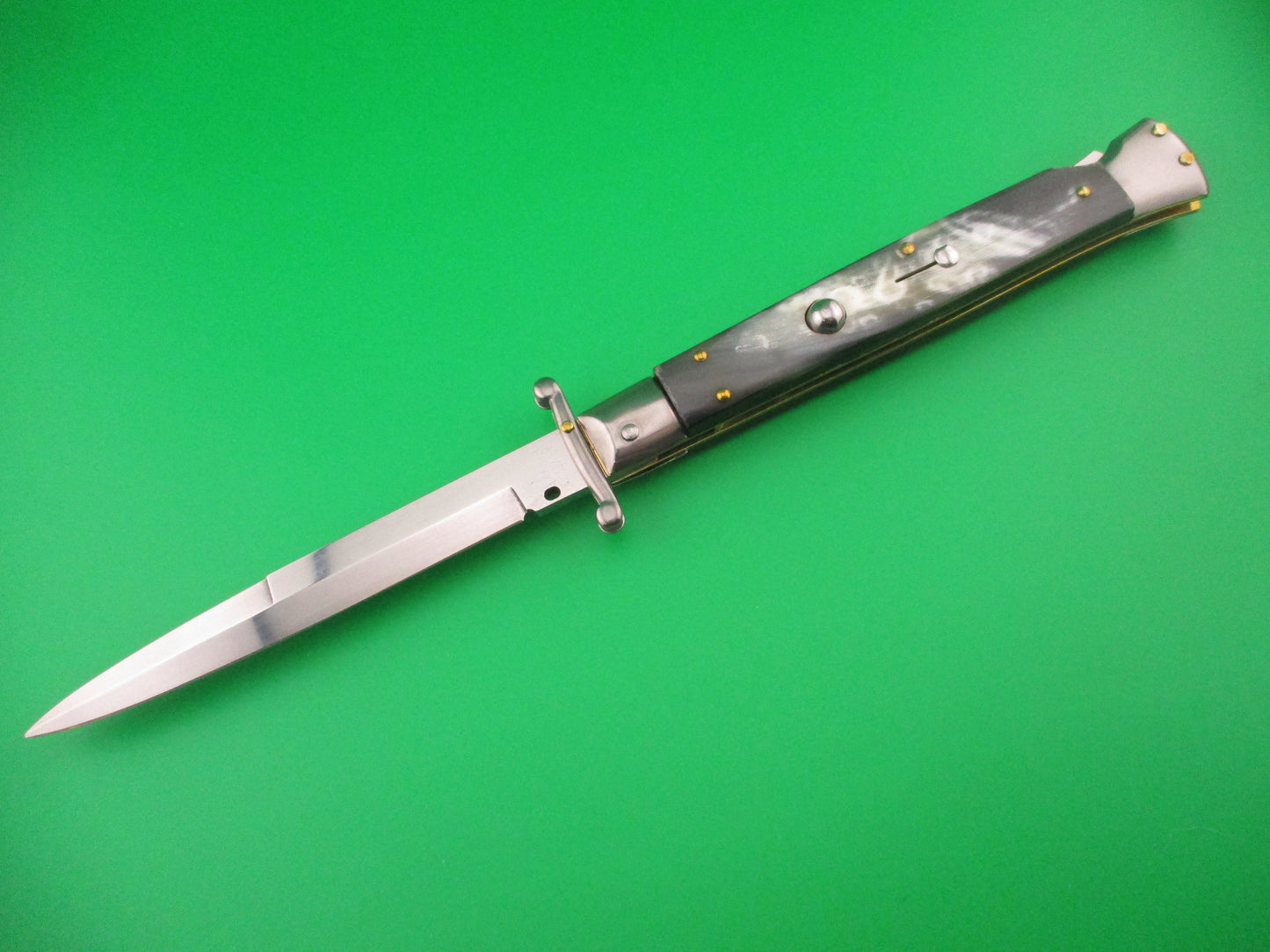 FRANK B ITALY 28cm Italian Swing Guard Brazilian horn automatic knife