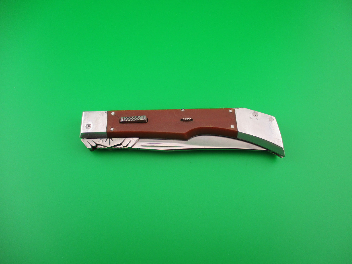 RPK 23cm Russian Prison Knife Vintage Gunstock Swing Guard lockback switchblade