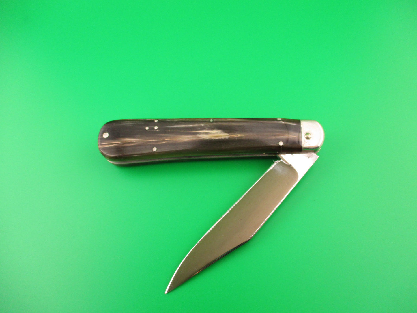 z Custom Hand Made Switchblade Schrade Hunter inspired Clip blade horn unmarked