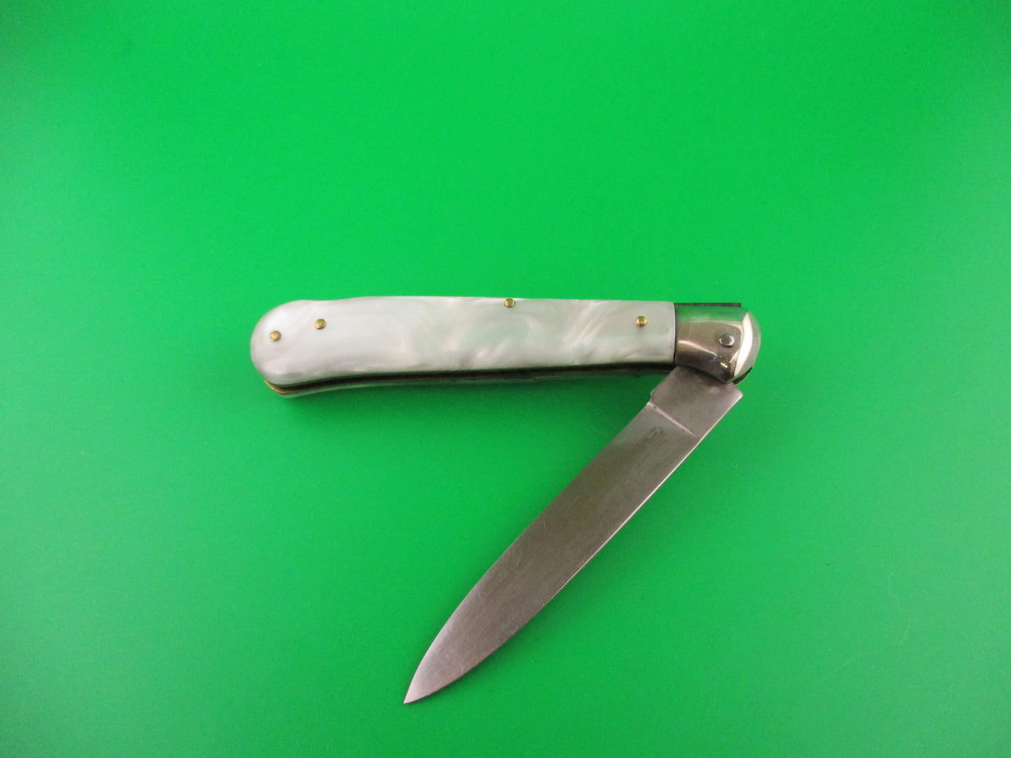INOX 20cm Italian Birds head Humpback Pearlex vintage automatic knife