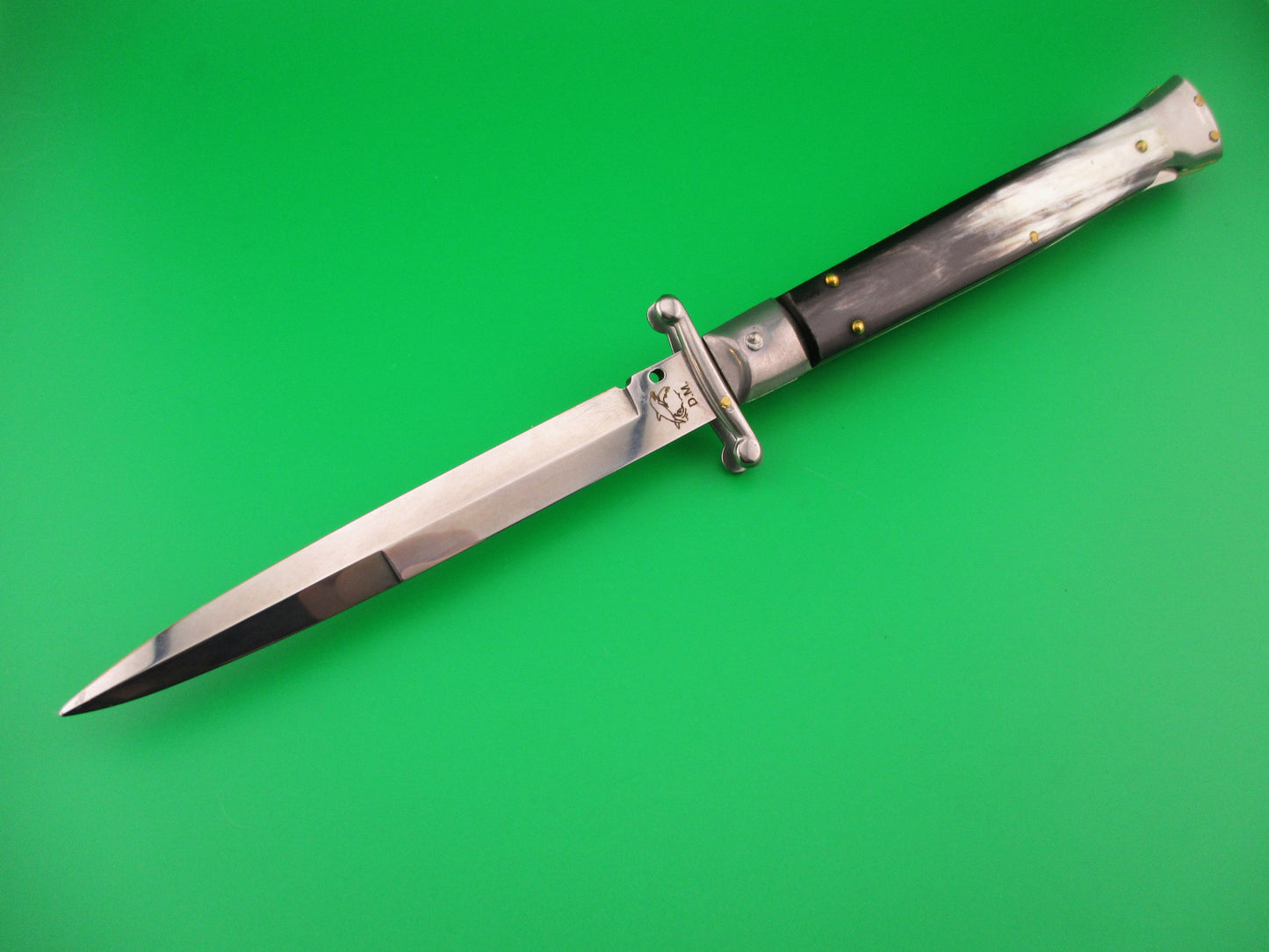 FRANK B ITALY D.M. Dolphin 28cm Italian Swing Guard Brazilian horn automatic knife