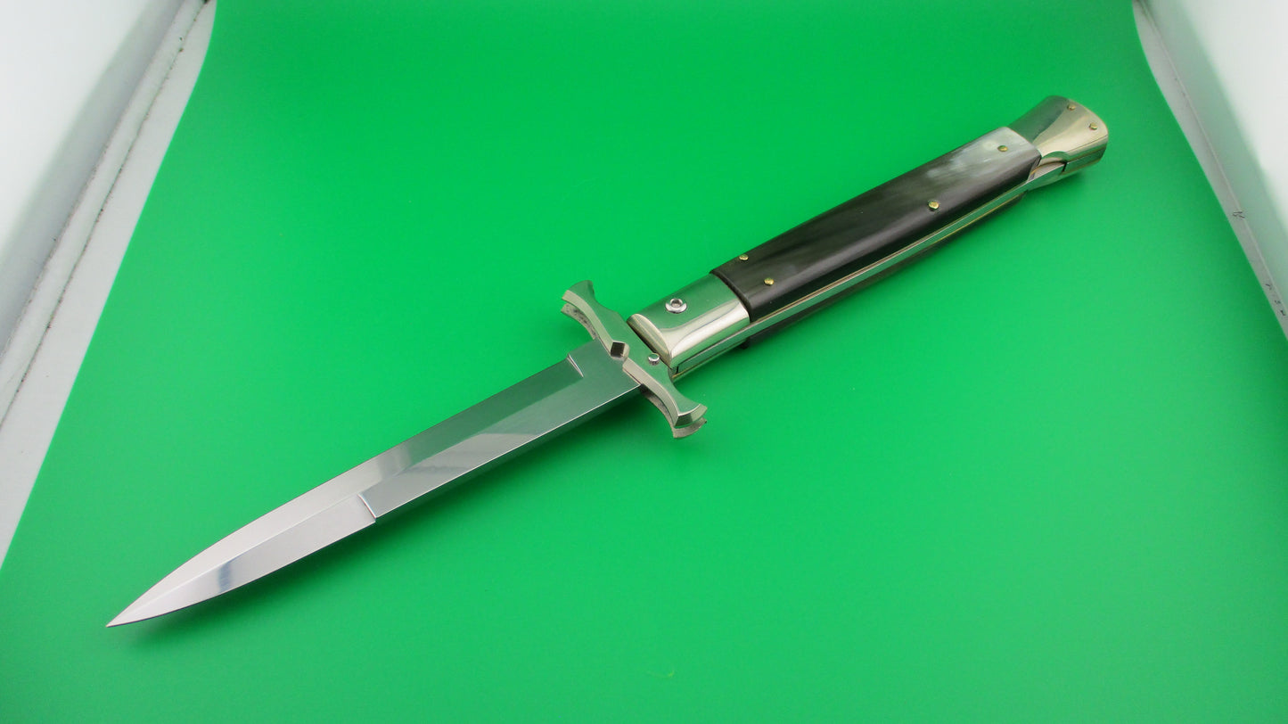 z AGA CAMPOLIN 33cm Italian Batwing Shield button automatic knife