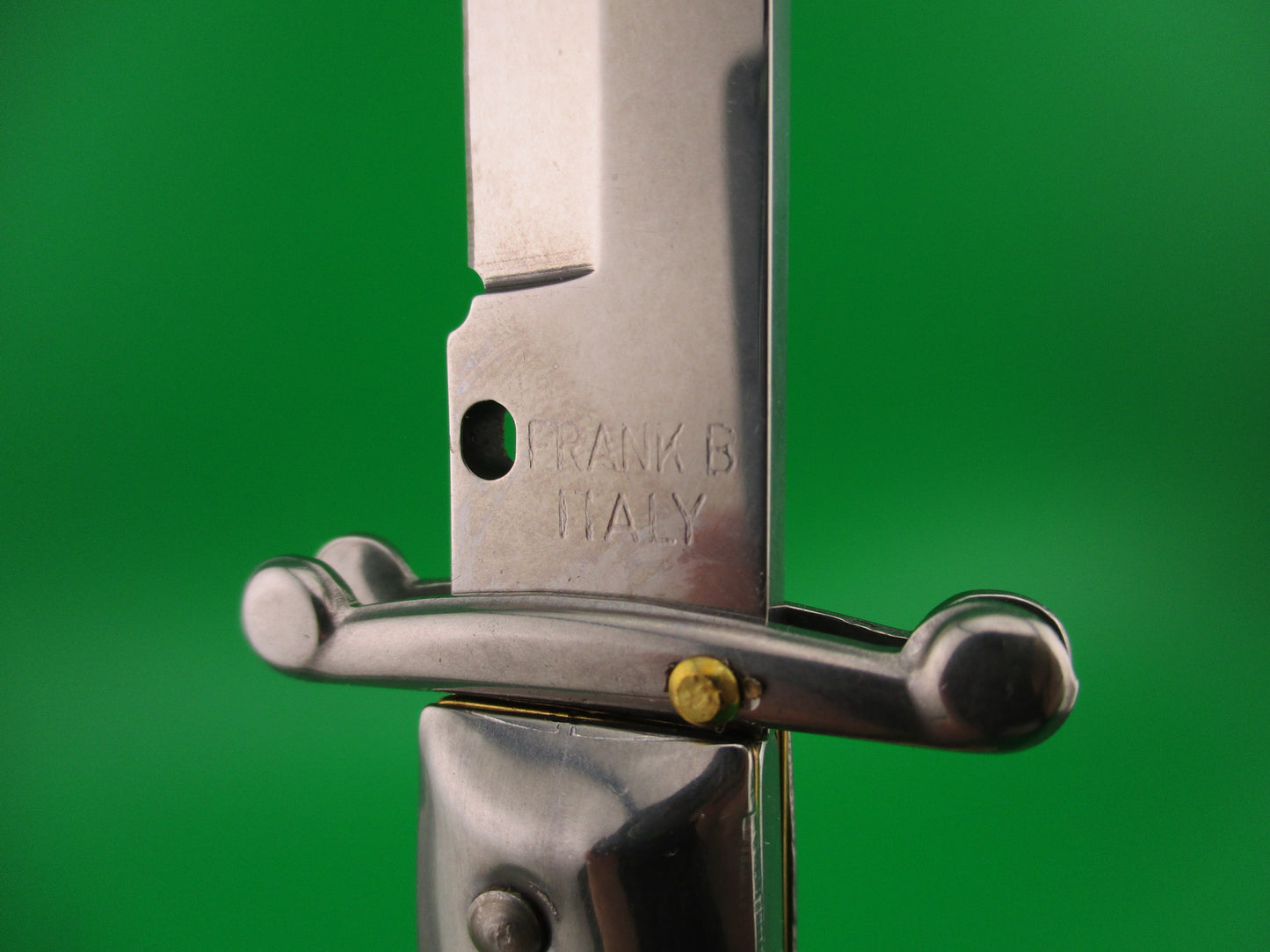 FRANK B ITALY D.M. Dolphin 28cm Italian Swing Guard Brazilian horn automatic knife
