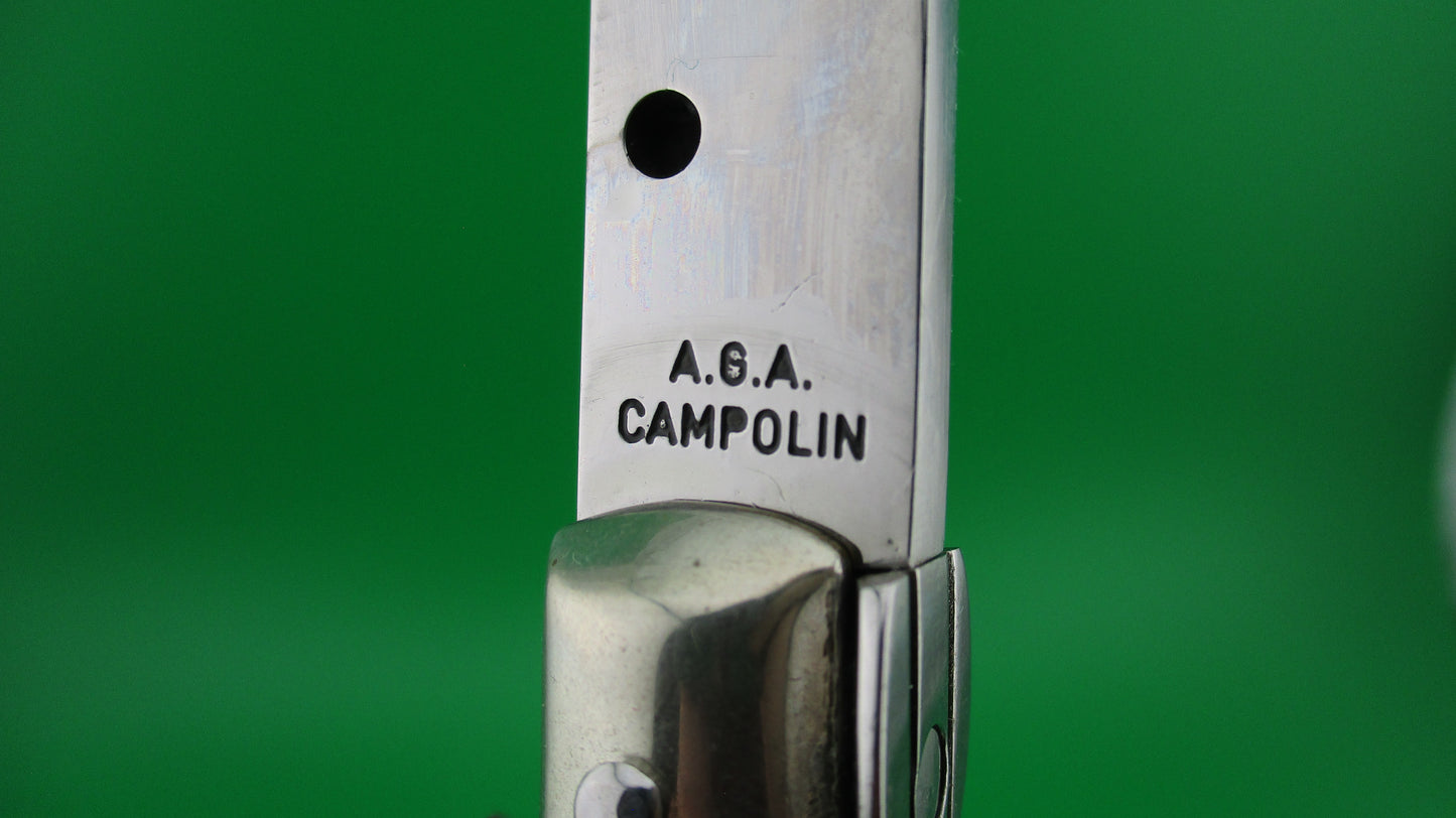 z AGA CAMPOLIN 33cm Picklock Stiletto Brazilian Honey horn automatic knife