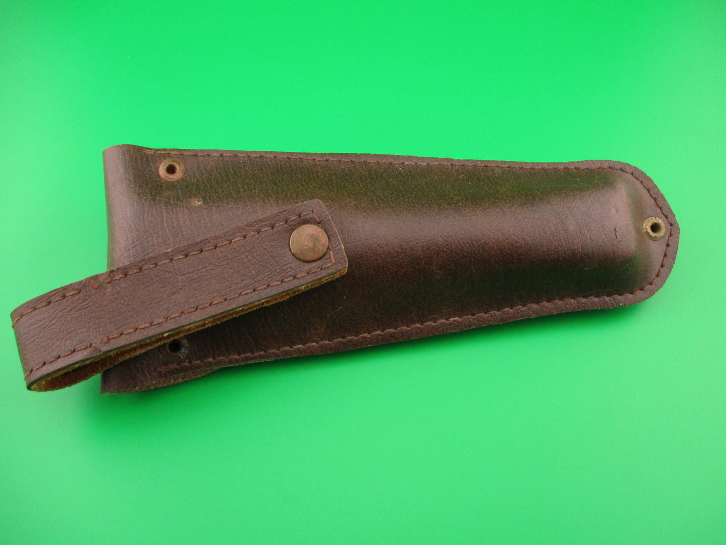 INOX Vintage 27cm French Stag Large Coffin Knife switchblade w belt sheath