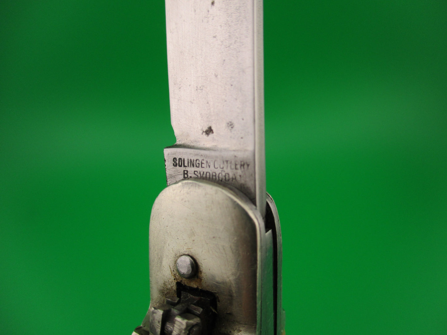 SOLINGEN CUTLERY B SVOBODA GERMANY 10cm German Lever SPRINGER automatic knife