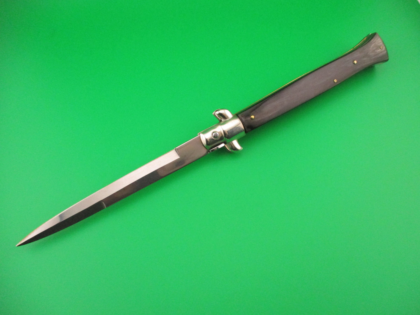 FRANK B ITALY 28cm Italian Stiletto Swivel bolster bayonet Fantail automatic knife