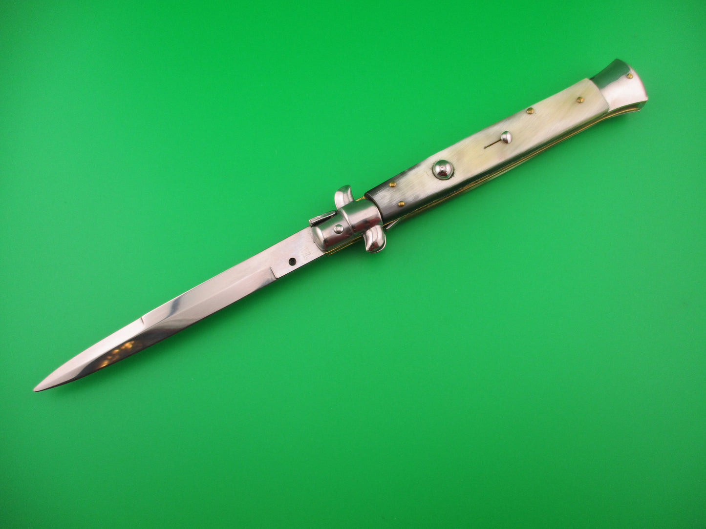 STILETTO ITALY 27cm Italian Stiletto Bayonet Caramel Cream automatic knife