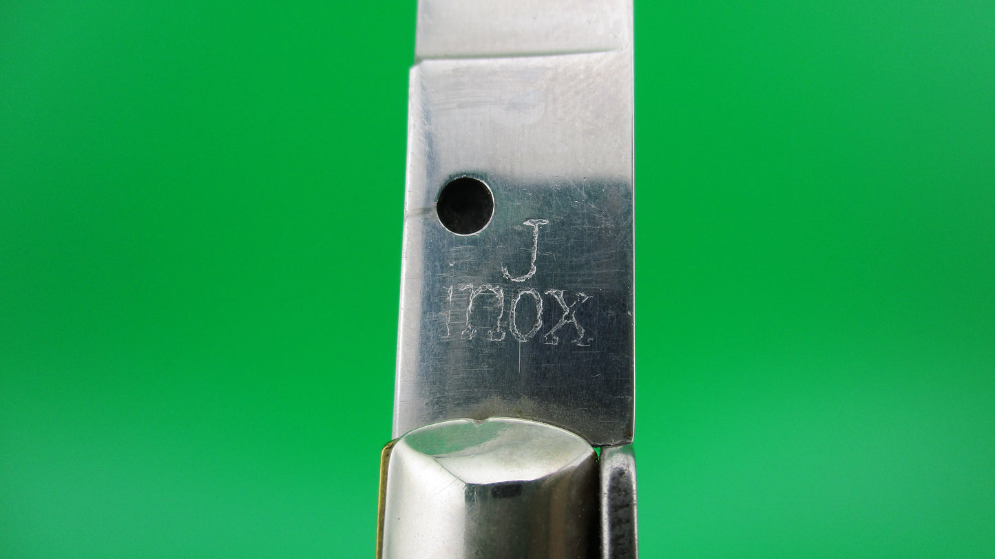 J INOX 23cm Italian Stiletto Swivel bolster RED vintage automatic knife