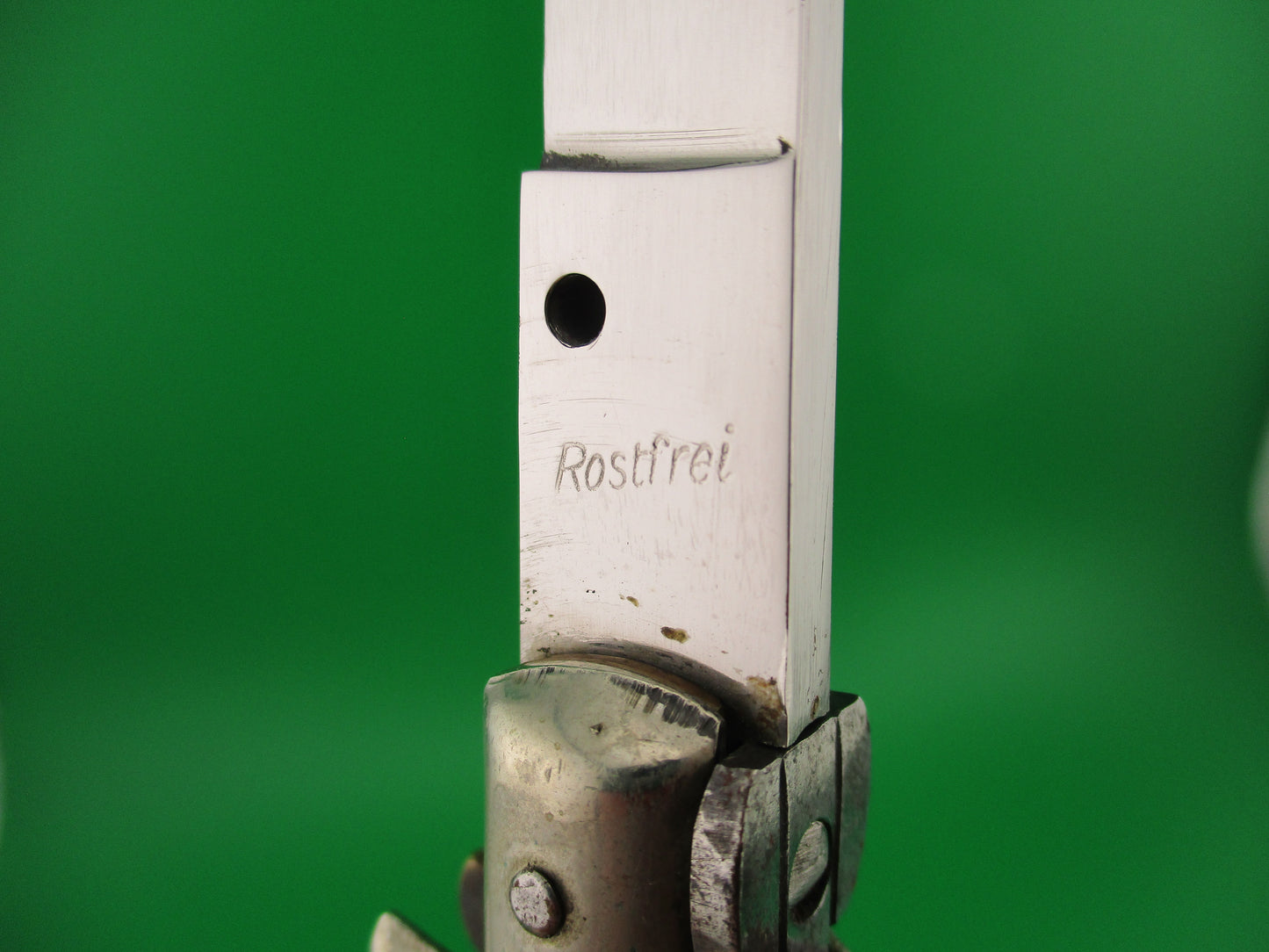 z Rostfrei (slant) 33cm Italian Transitional honey & cream vintage 1960s automatic knife