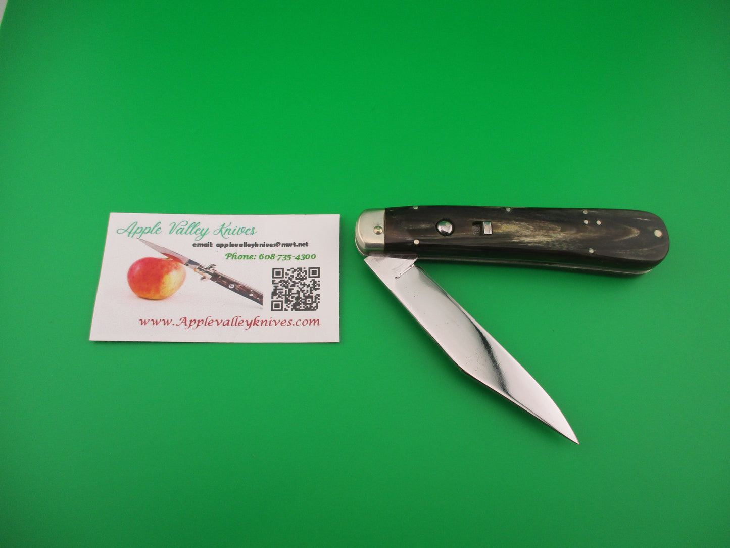 z Custom Hand Made Switchblade Schrade Hunter inspired Clip blade horn unmarked