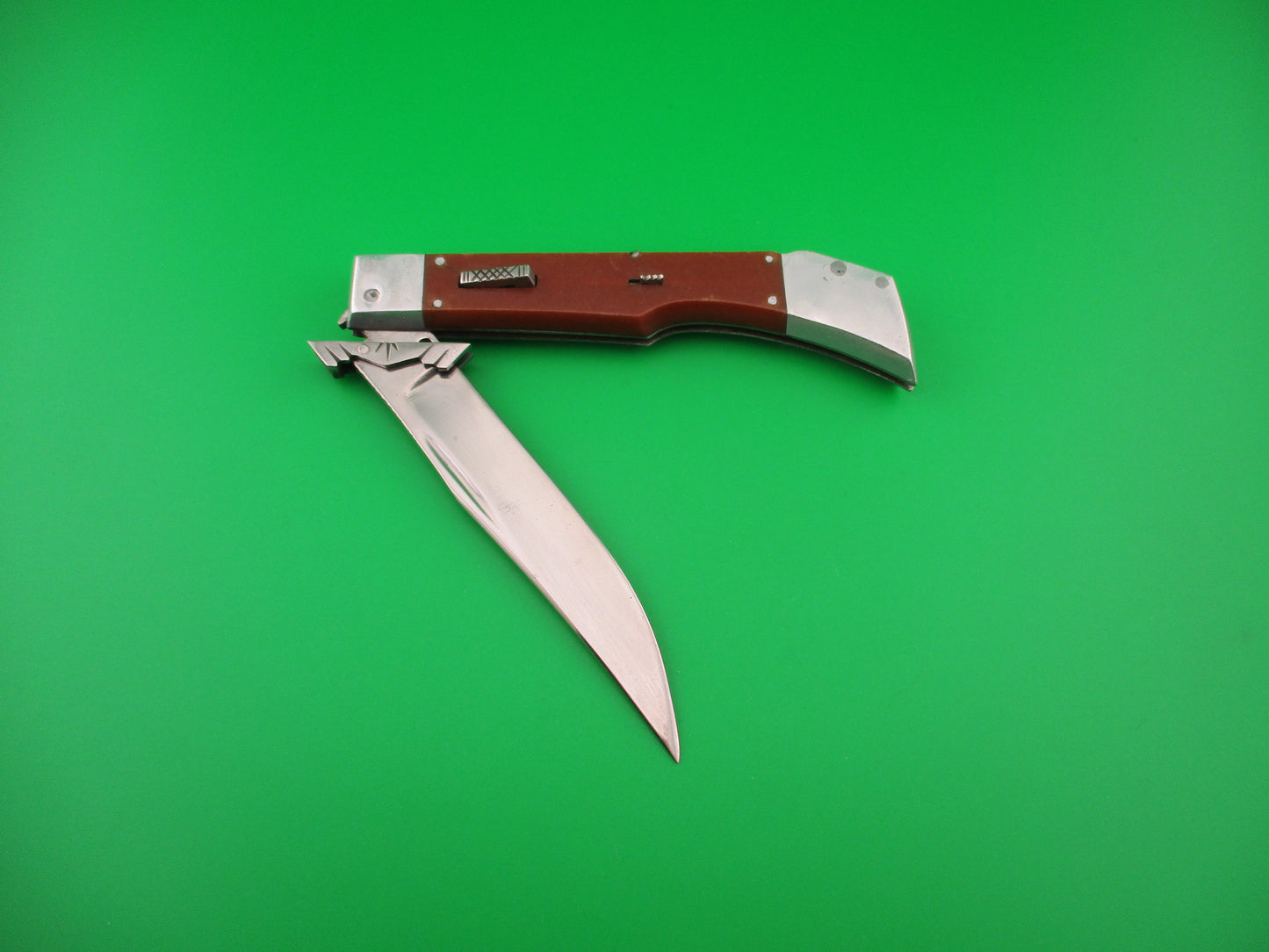 RPK 23cm Russian Prison Knife Vintage Gunstock Swing Guard lockback switchblade