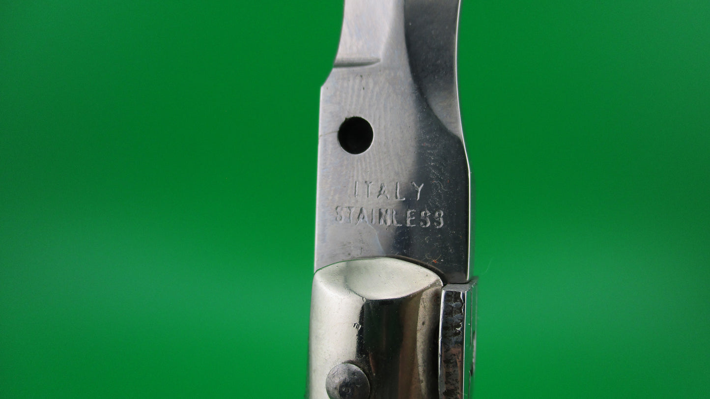 ITALY STAINLESS 28cm Italian Stiletto KRIS swivel bolster automatic knife