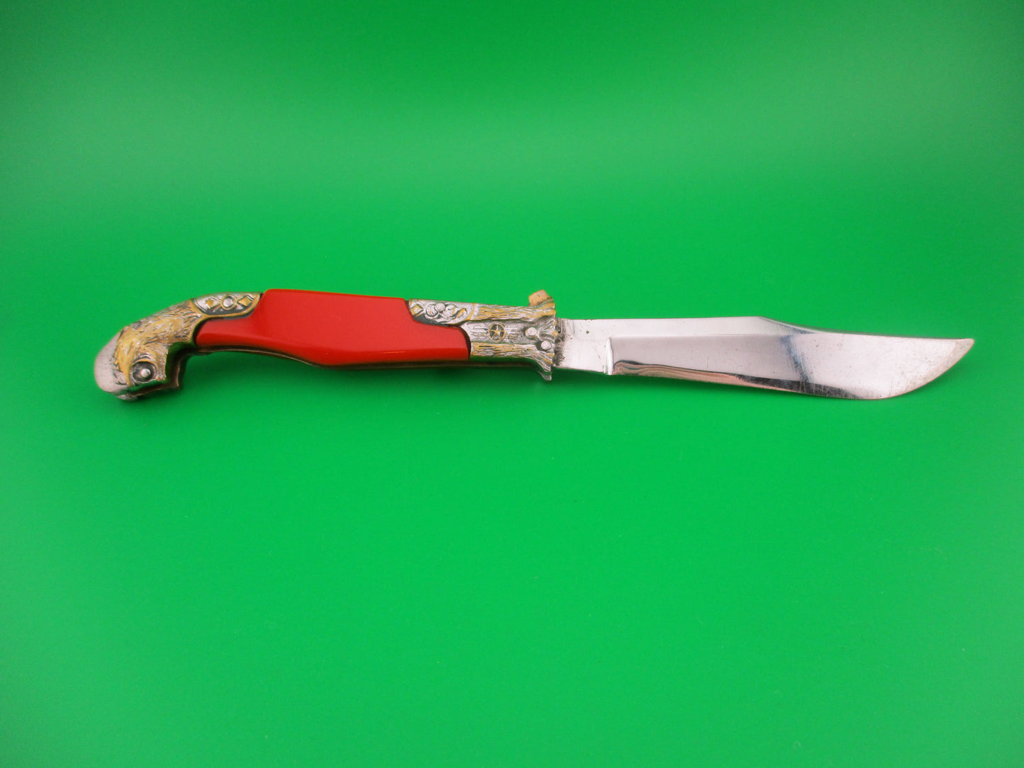 RPK 19cm Russian Prison Knife Big Cat Red Leaf spring vintage automatic knife