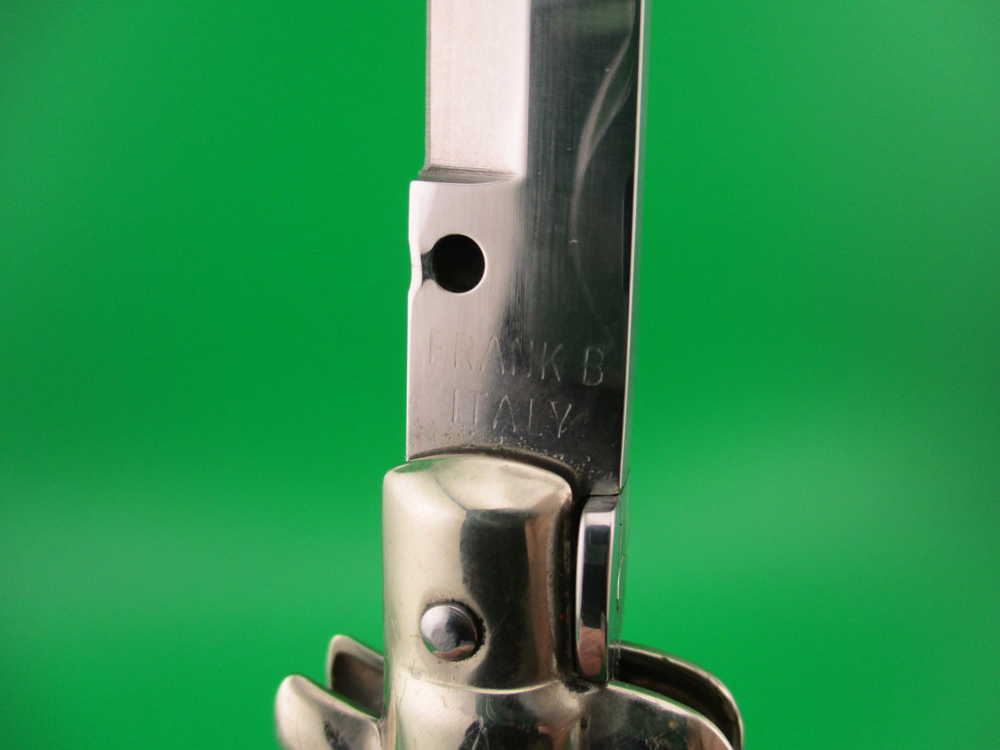 FRANK B ITALY 28cm Italian Stiletto Swivel bolster bayonet Fantail automatic knife