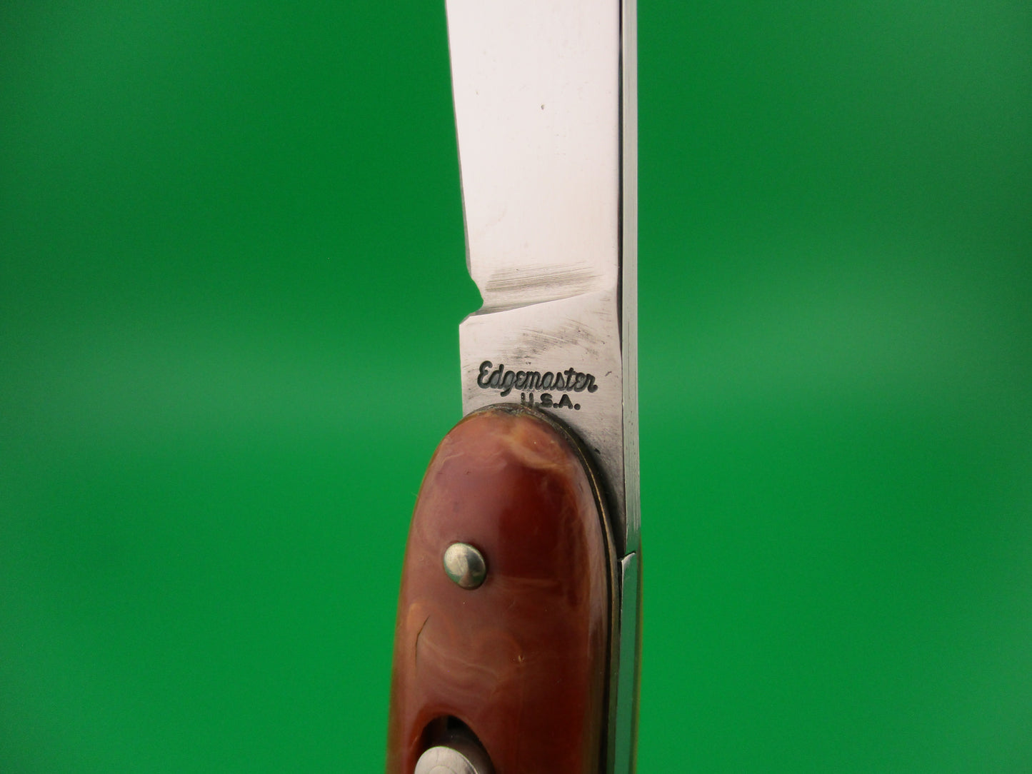 Edgemaster #108 Cigar Jack 1950s Vintage Caramel swirl switchblade knife