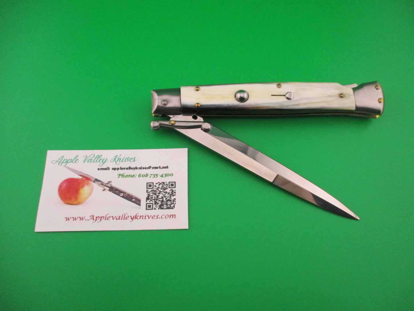 FRANK B ITALY D.M. Dolphin 28cm Italian Swing Guard Brazilian horn automatic knife