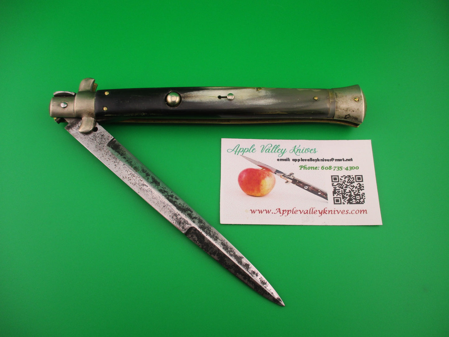 Sterile 33cm Italian Picklock 1950s vintage 5mm backspring automatic knife